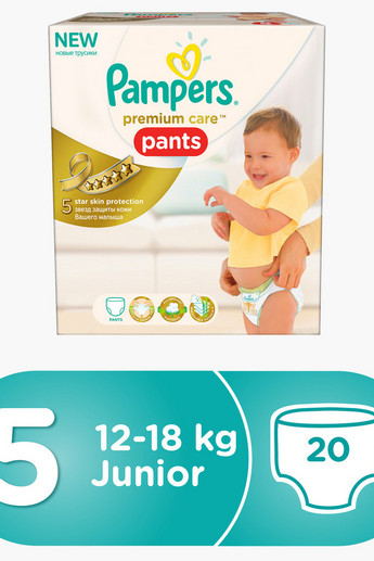 Buy Pampers Premium Care Junior Size 5, 20-Diapers Pants Carry