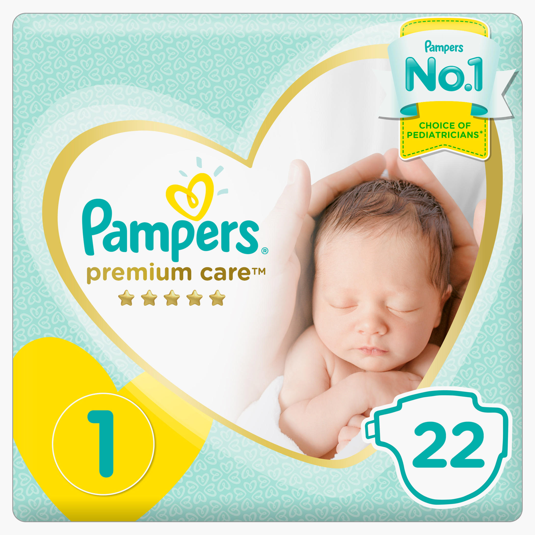 Shop Pampers Premium Care Newborn Size 1, 22-Diapers Carry Pack