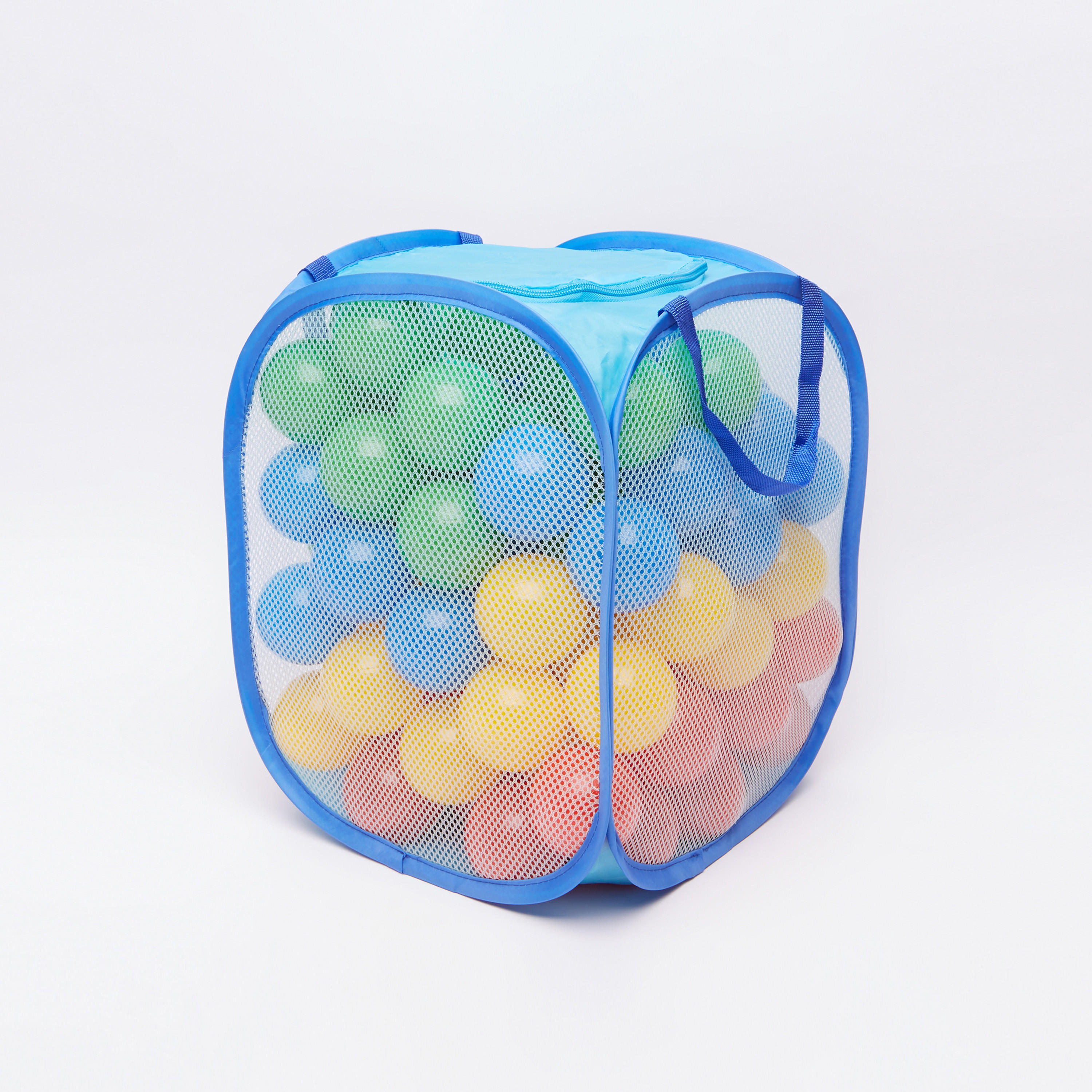 سلّة شبكية مع مئة كرة من جونيورز.-toys-outdoor-sports-image-1