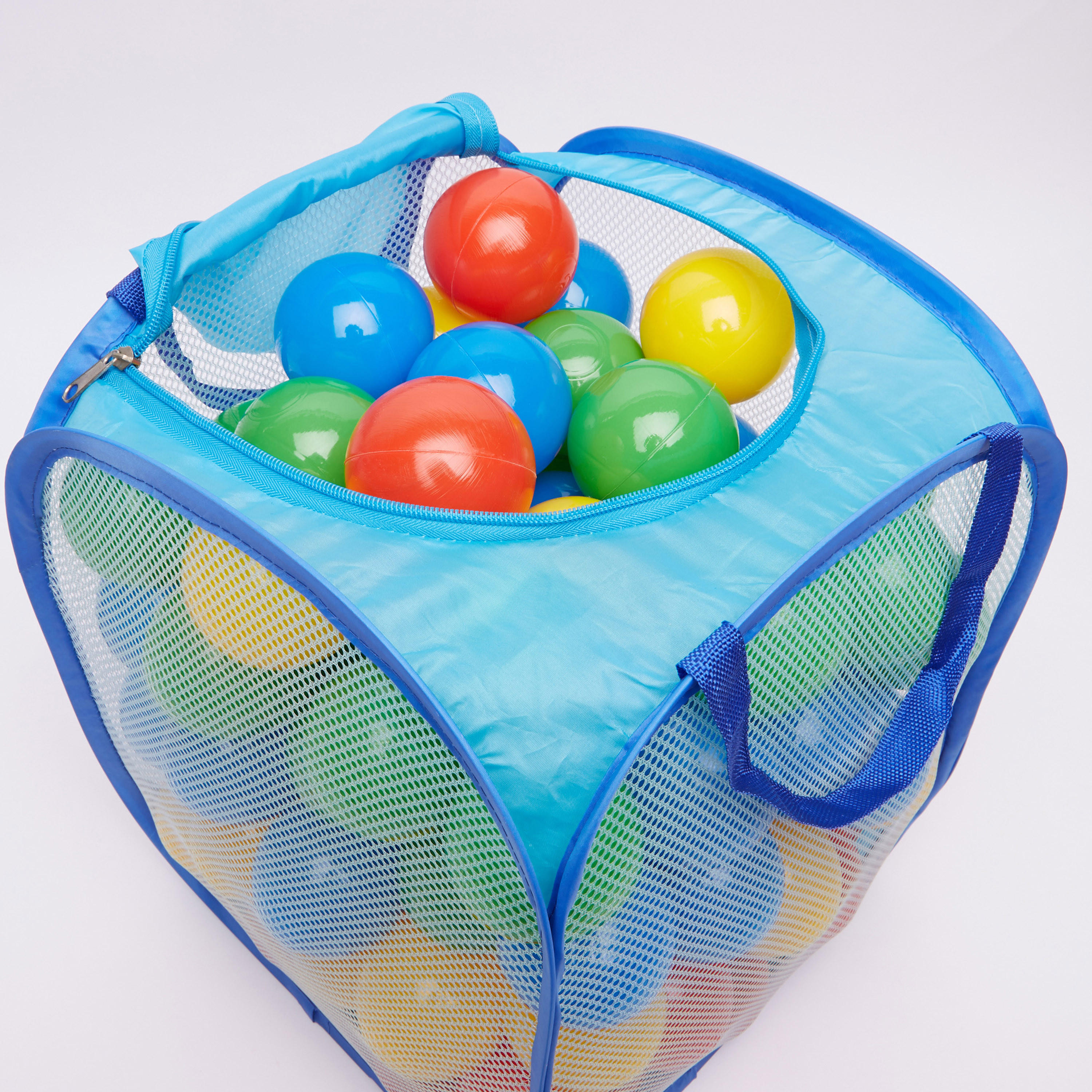 سلّة شبكية مع مئة كرة من جونيورز.-toys-outdoor-sports-image-3