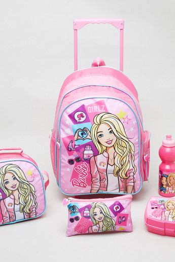 Buy Barbie Printed 5-Piece Trolley Bag Set Online Mothercare Bahrain