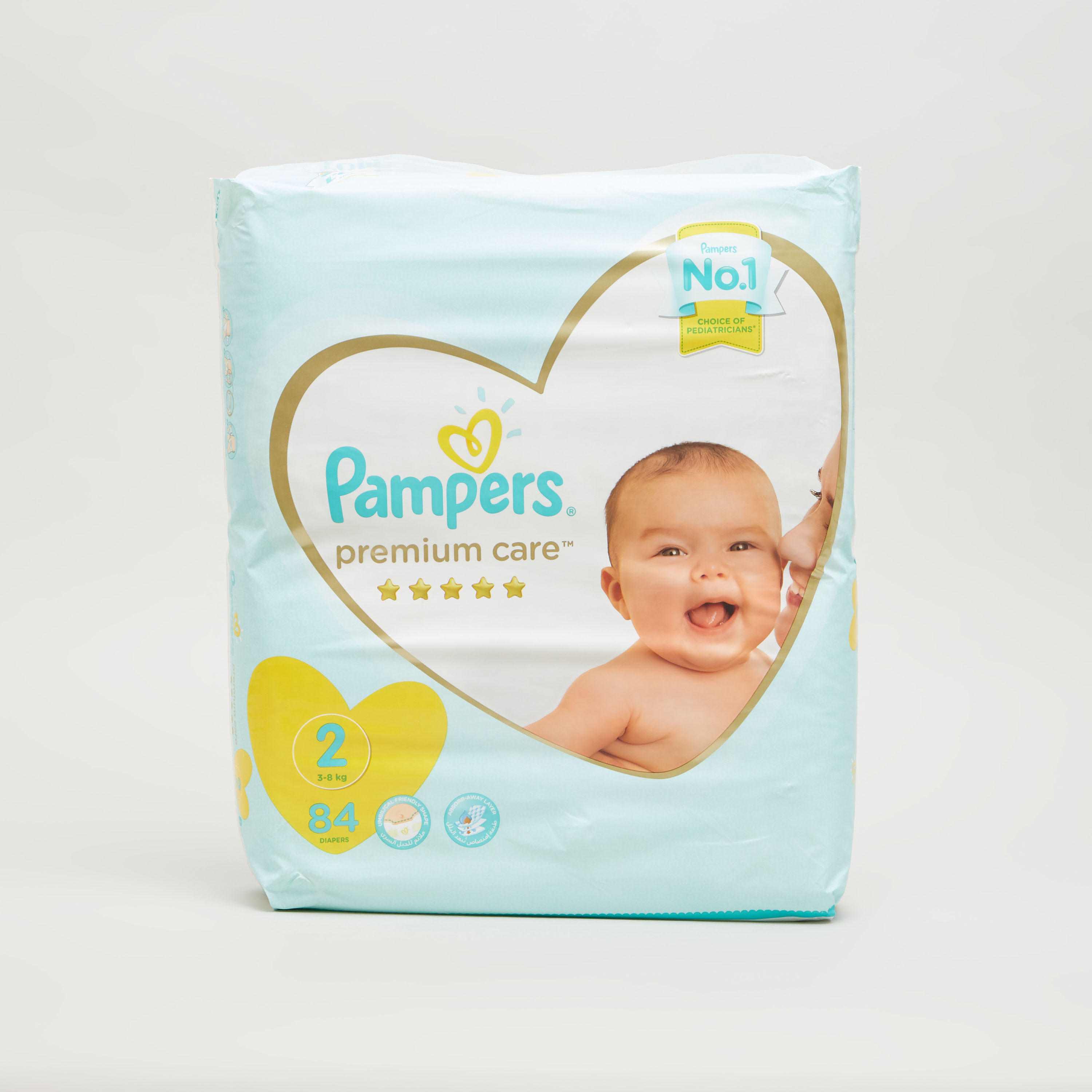 Shop Pampers Premium Care Diapers Size Mini 3-8 Kgs 84