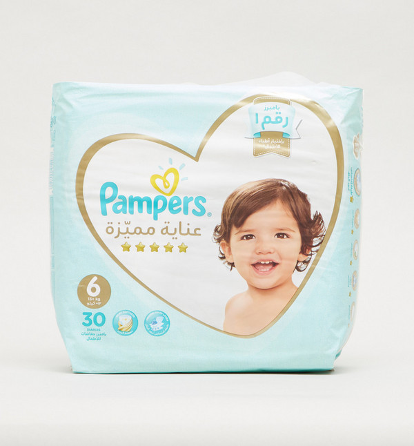 Buy Pampers Premium Care Diapers Size Extra Large 13+ Kgs 30 Pieces Online Mothercare Bahrain