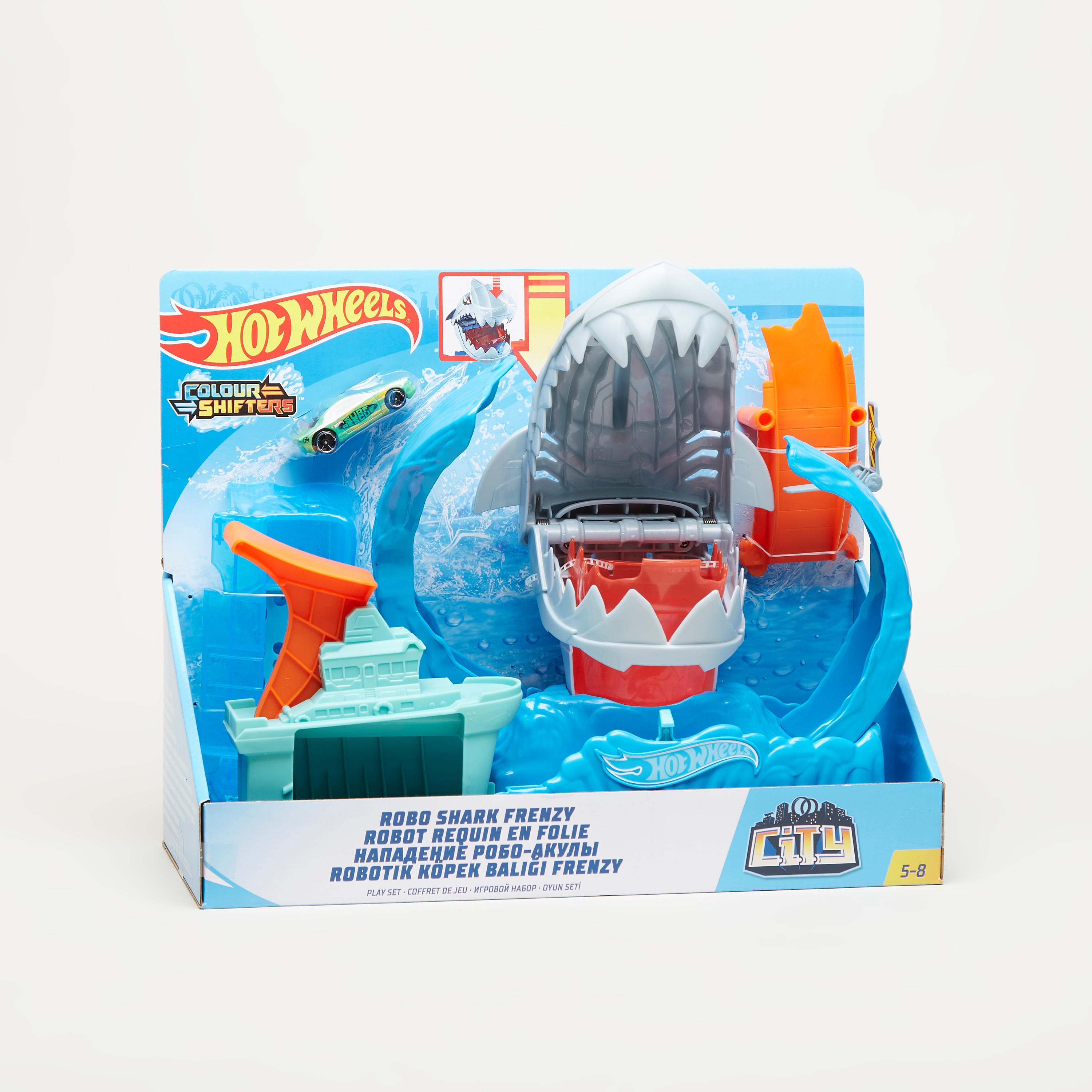Buy Hot Wheels City Robo Shark Frenzy Playset Online Babyshop UAE
