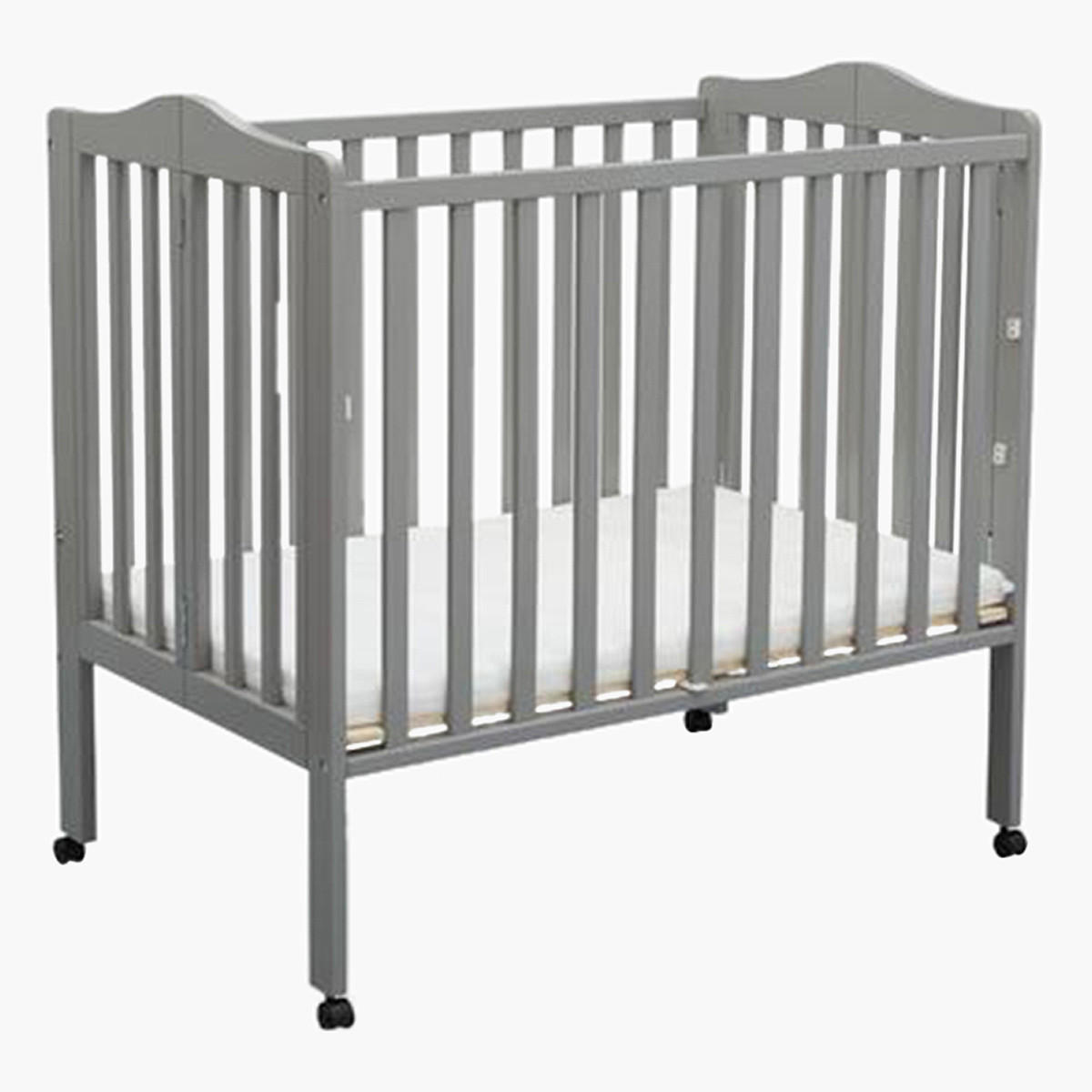 Shop Delta Folding Portable Mini Baby Crib with Mattress