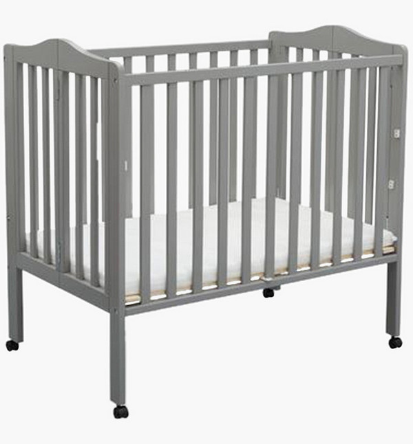 Shop Delta Folding Portable Mini Baby Crib with Mattress