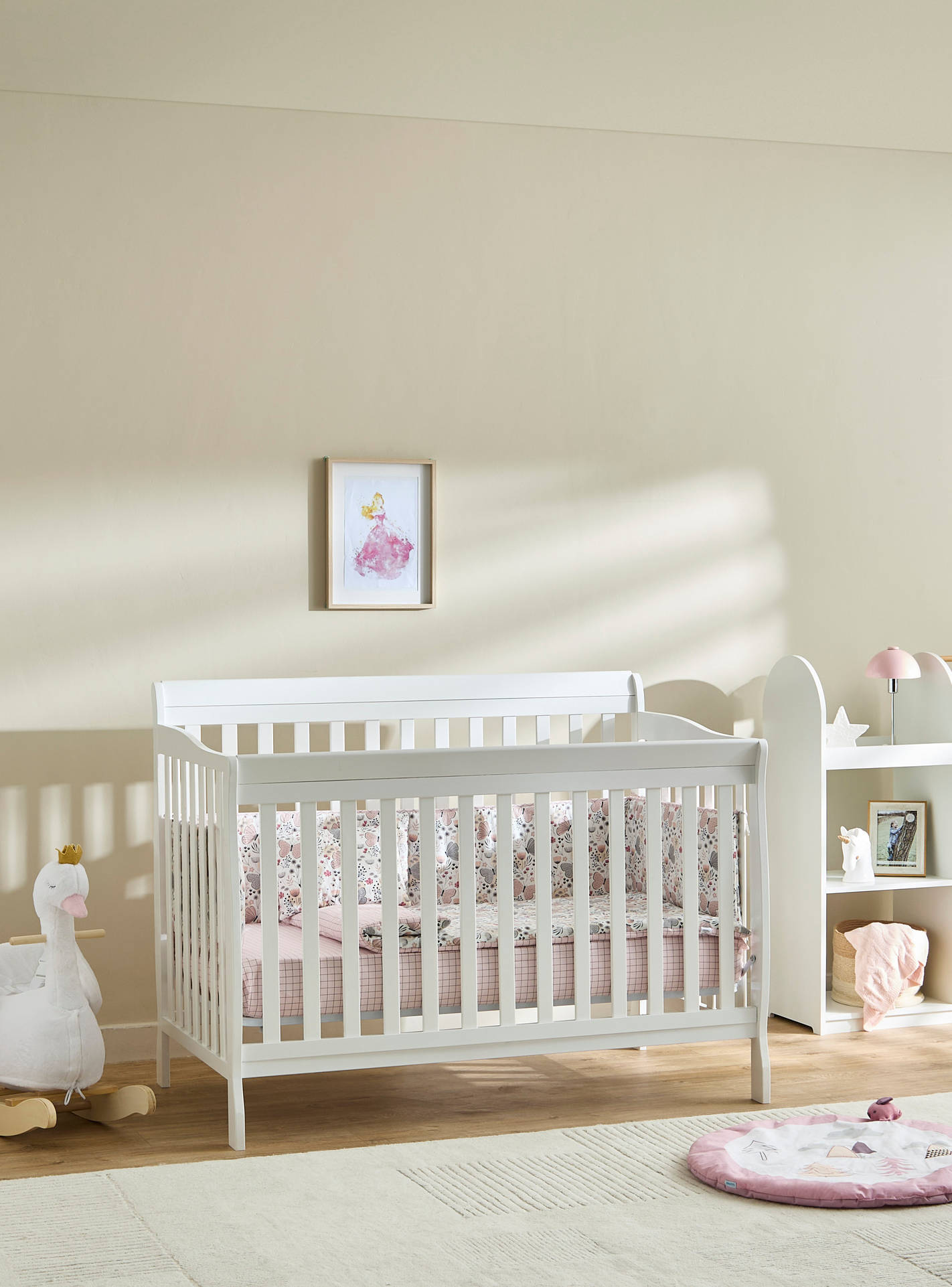 Juniors Solid Hudson Crib with Convertible Design and Adjustable Height (Up to 5 years)-baby-nursery-furniture-cribsandbeds-babycribs-image-2