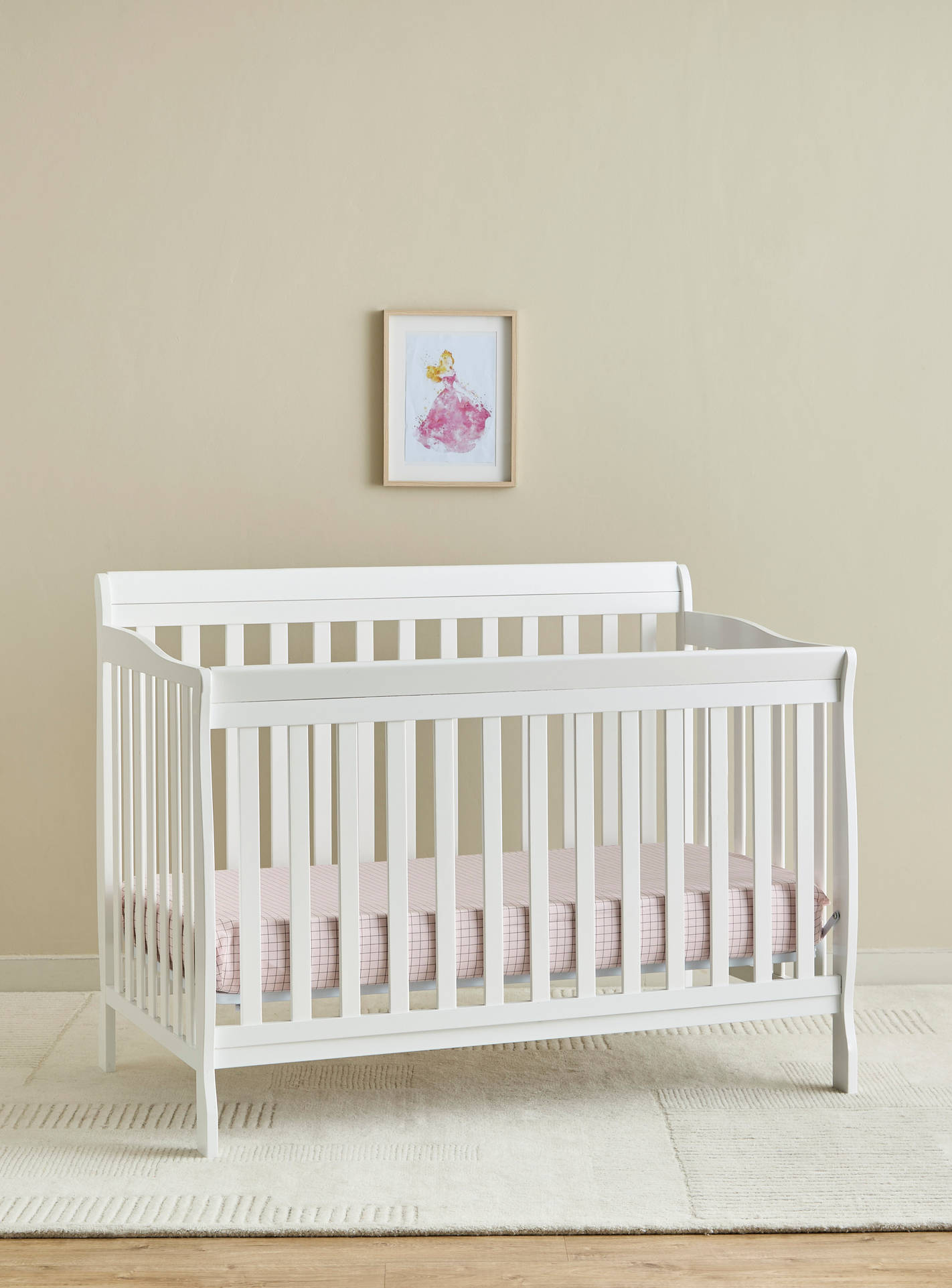Juniors Solid Hudson Crib with Convertible Design and Adjustable Height (Up to 5 years)-baby-nursery-furniture-cribsandbeds-babycribs-image-3