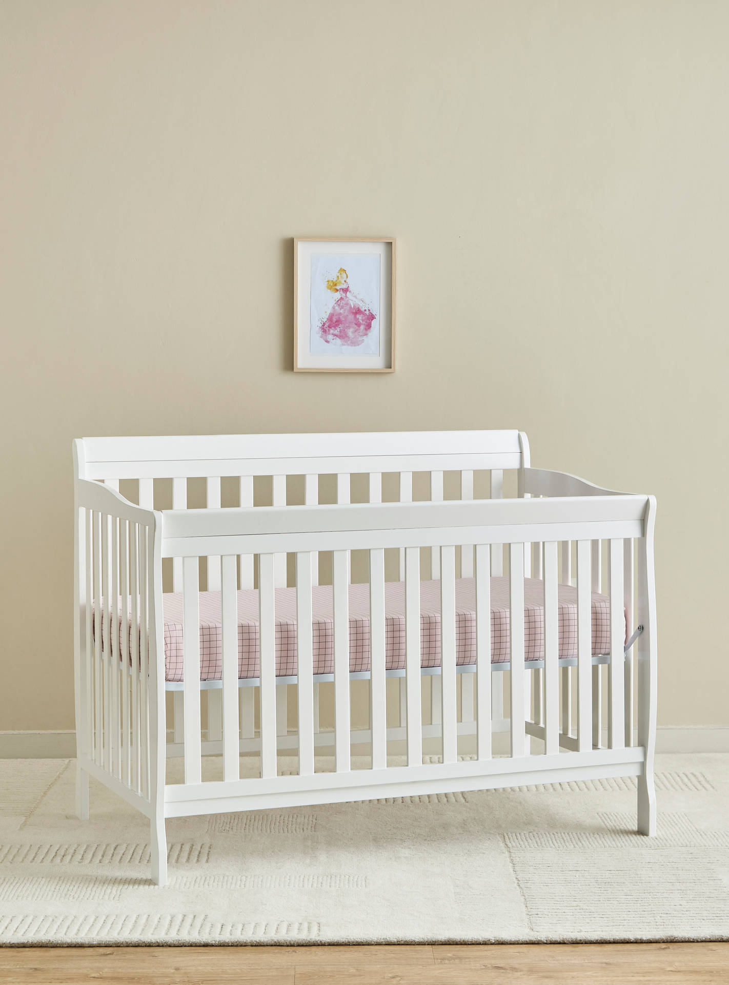 Juniors Solid Hudson Crib with Convertible Design and Adjustable Height (Up to 5 years)-baby-nursery-furniture-cribsandbeds-babycribs-image-5