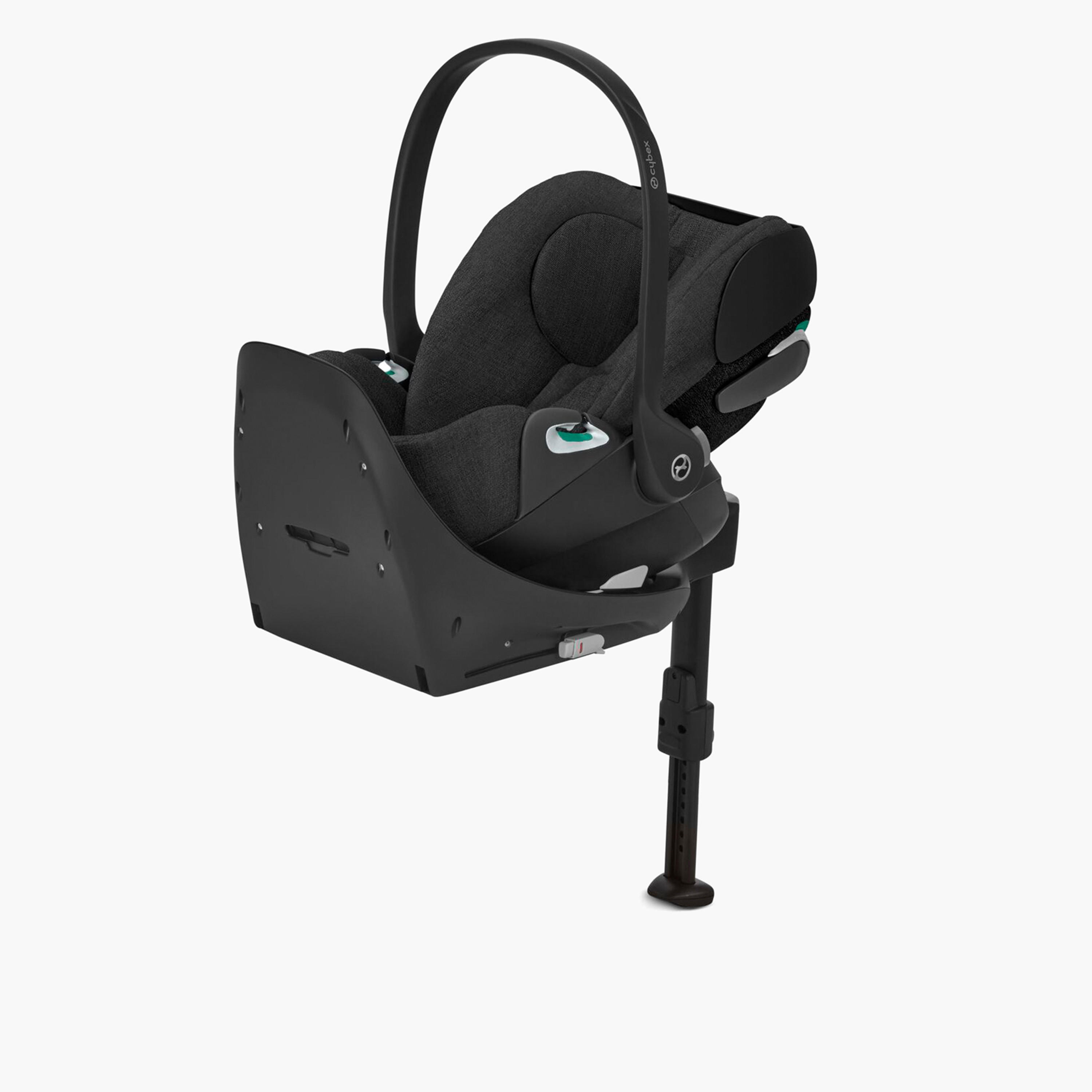 【美品】cybex CloudZ2i-Size Deep Black-black Cybex Cloud Z2 i-Size Infant Car Seat - Deep Black - 180° Rotating