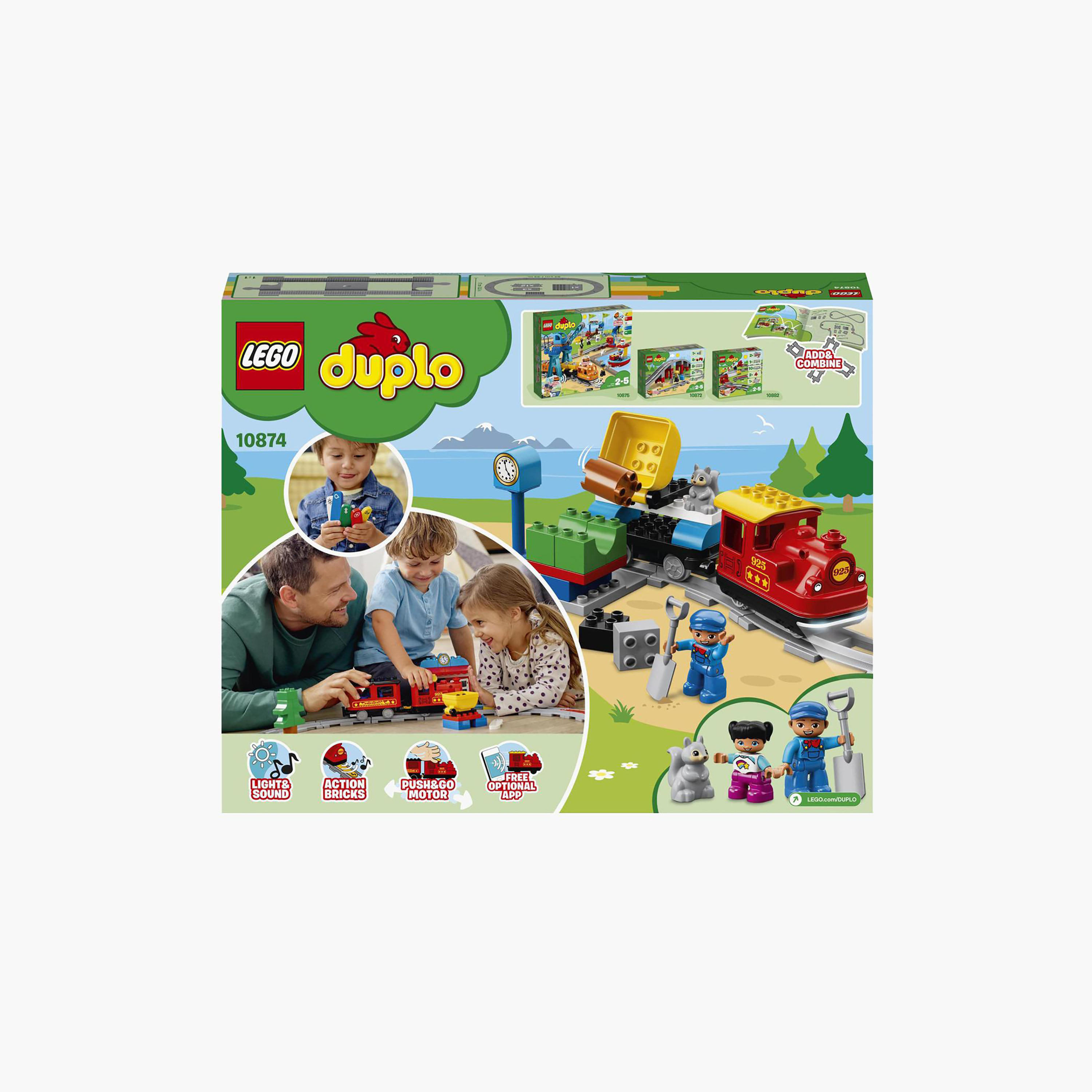 Shop LEGO DUPLO Steam Train 10874 Fun Toy Online