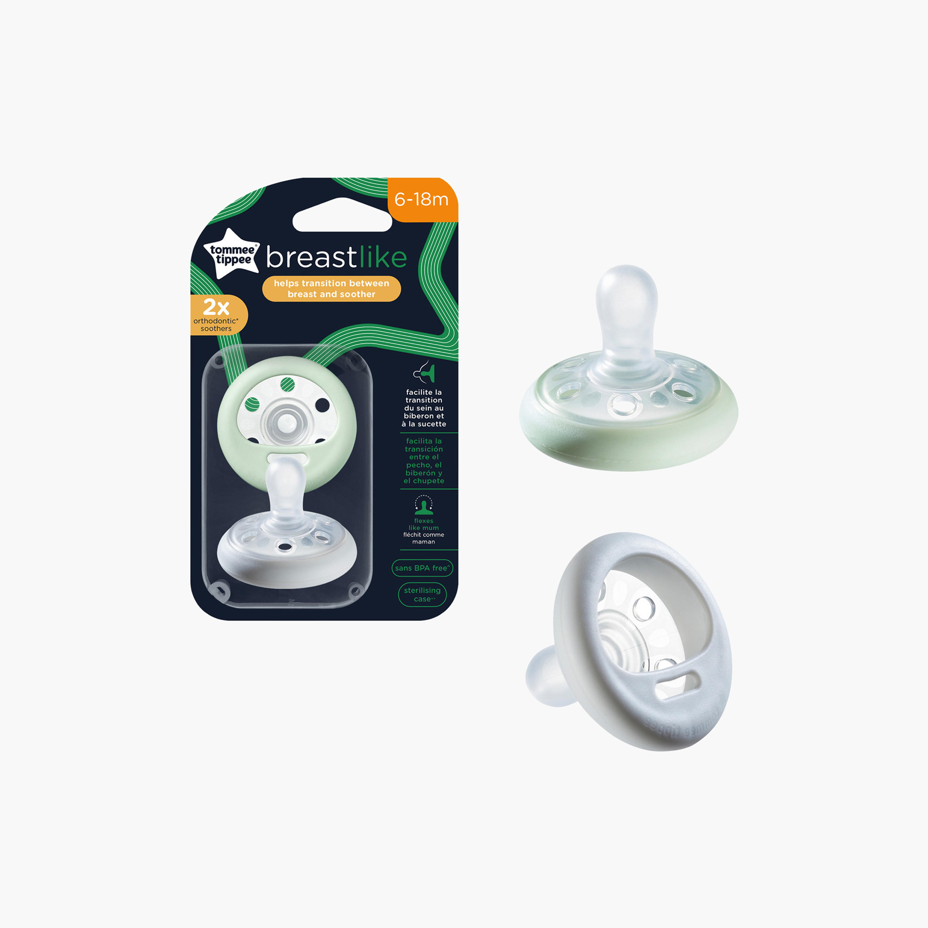 Shop Tommee Tippee Closer to Nature 2-Piece Breast like Soother