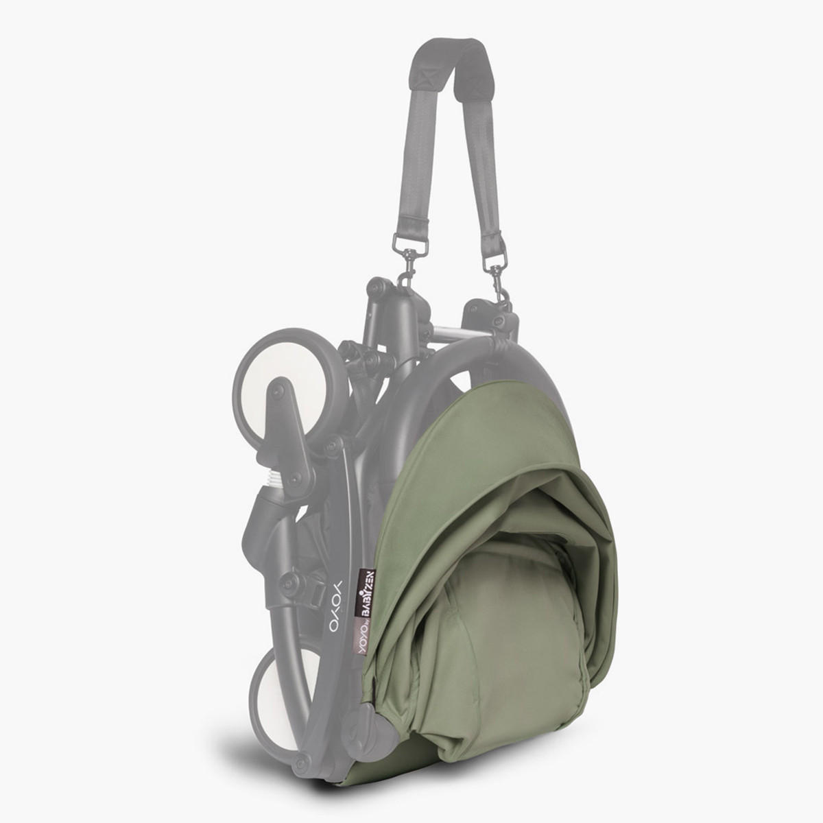 عربة أطفال بنظام طي بزر ضغط وإطار معدني وقفل للعجلات من بيبي زين يويو-baby-gear-strollersandprams-strollers-image-2