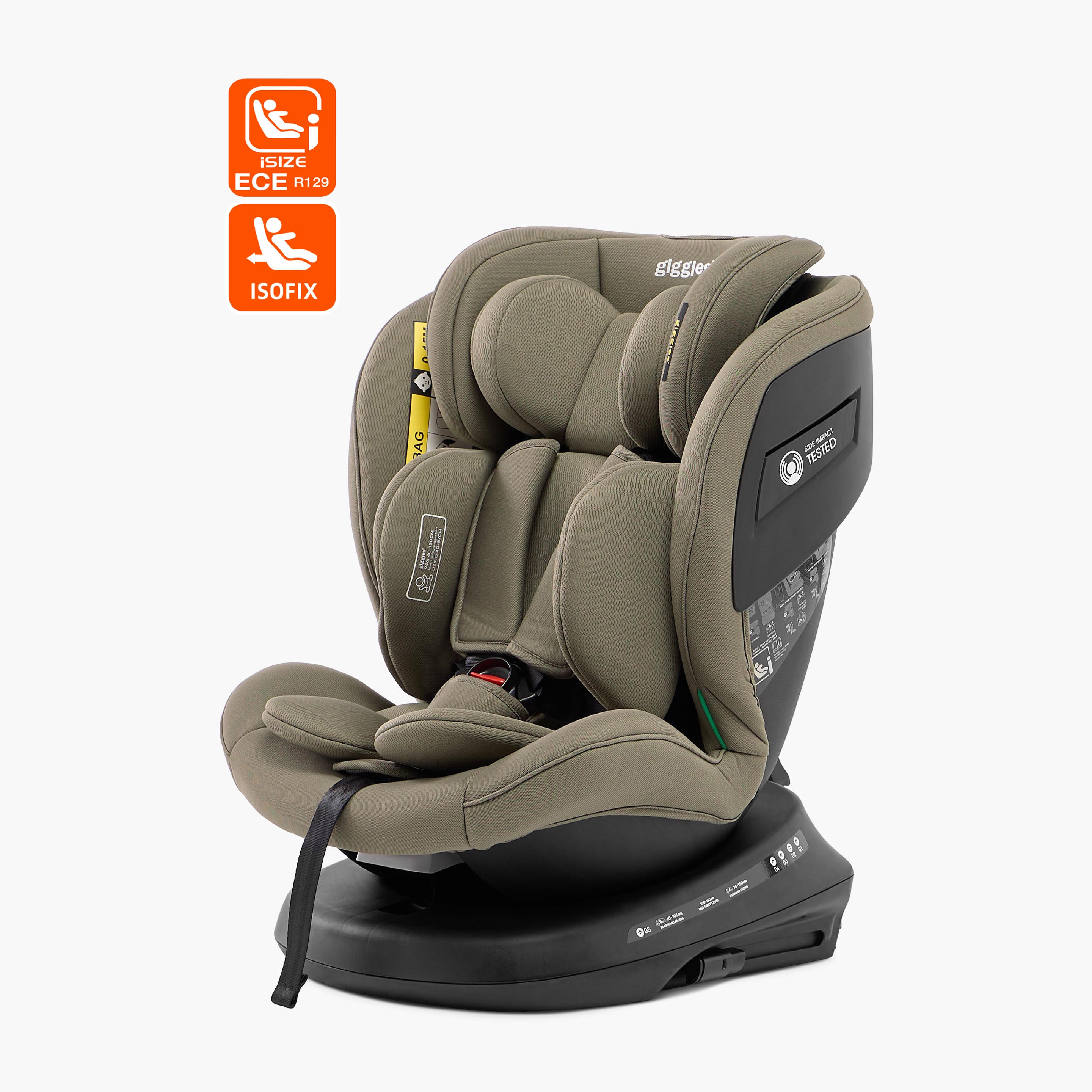 Shop Giggles Brea 360 degree Group 0+1+2+3 I-size, ISO Fix Car Seat Online  Centrepoint Saudi