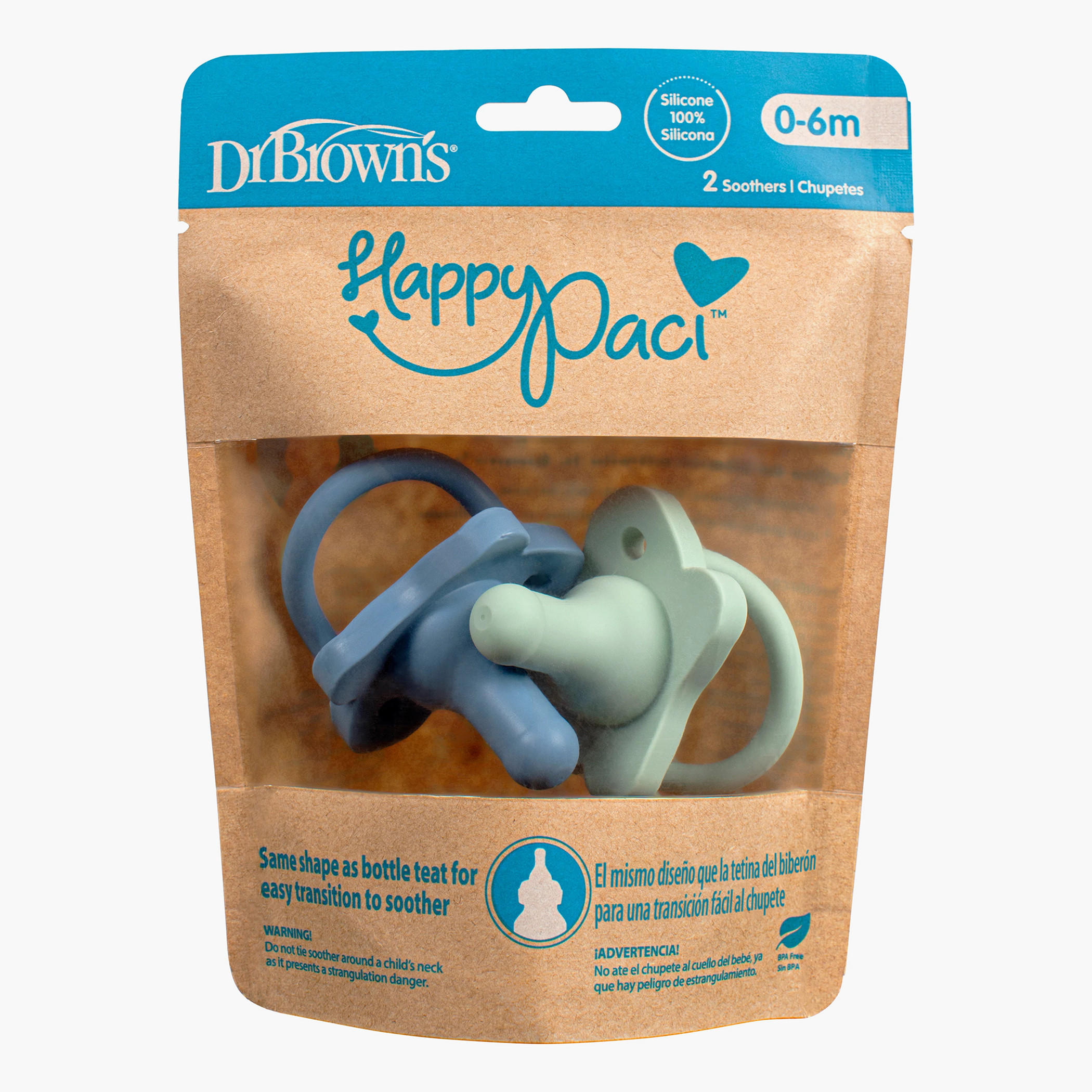 Buy Brown's 2-Piece Happy Paci Soother Set 0-6 months Online