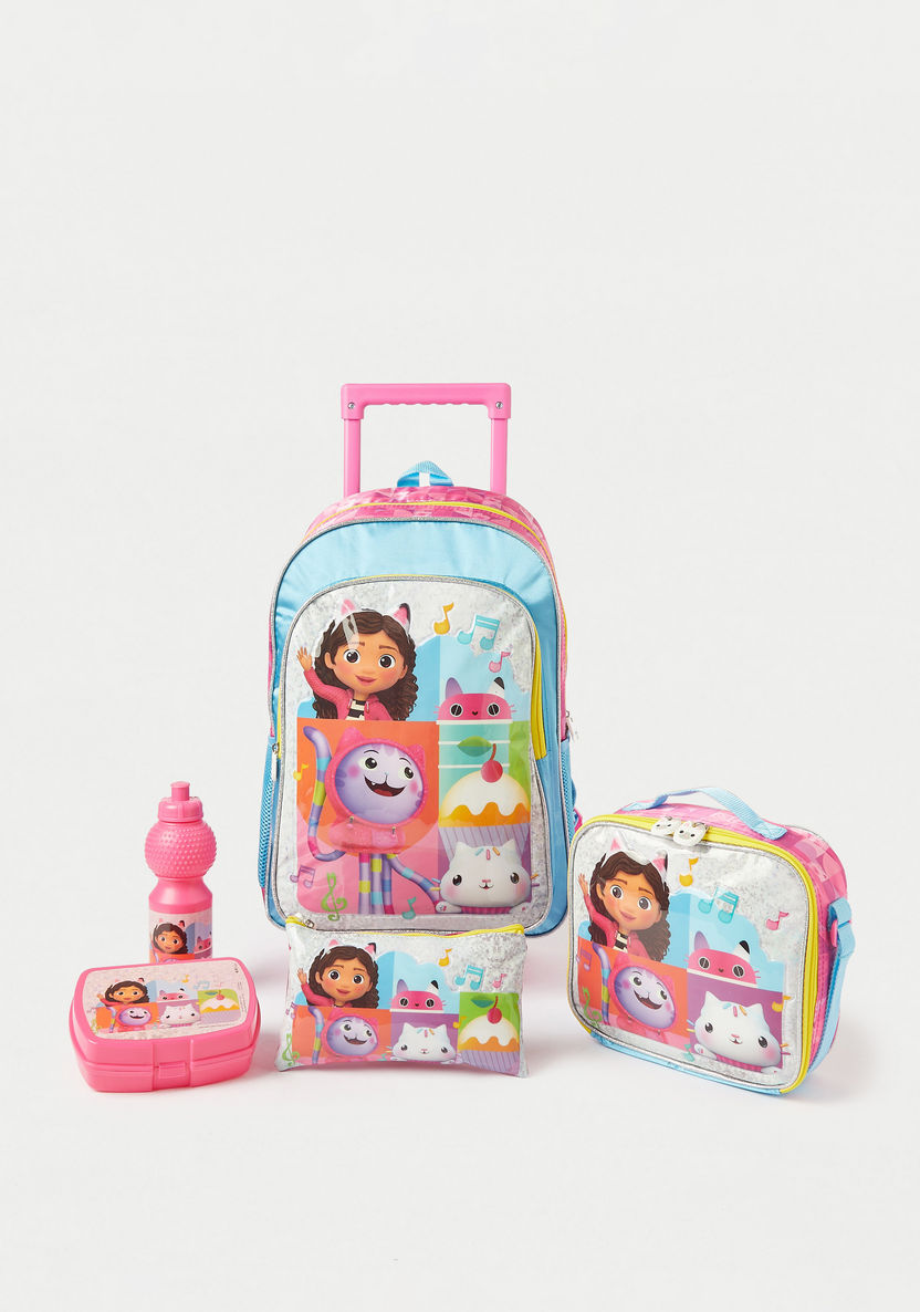 Buy Gabby's Doll House Print 5-Piece Trolley Backpack Set 18