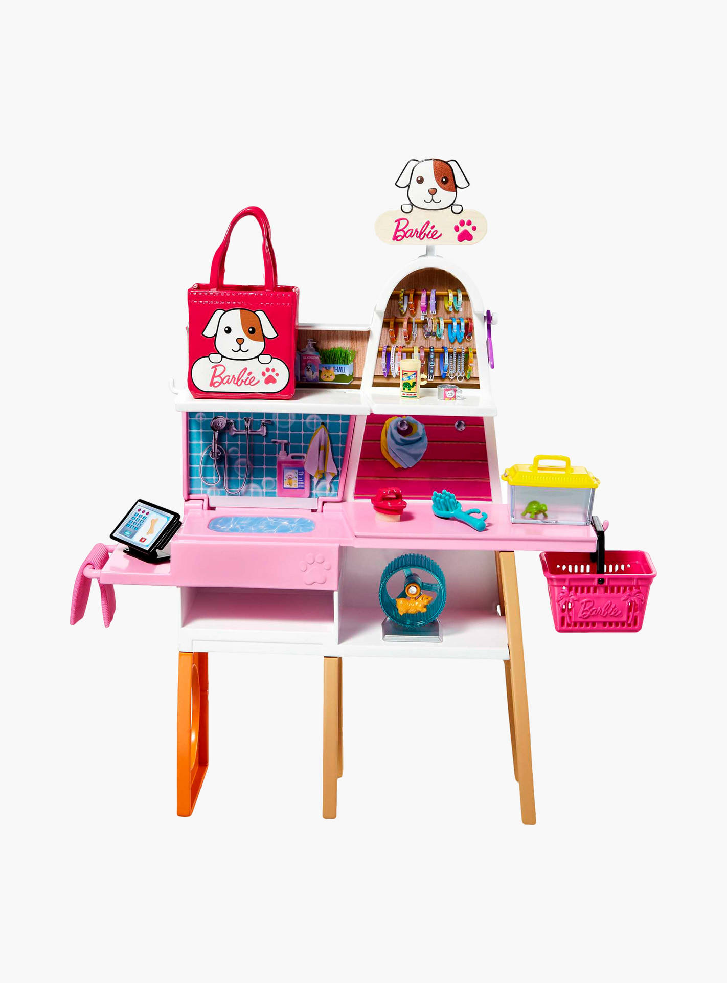 Barbie Doll and 4 Pet Boutique Playset with Color-Change Grooming Feature, Great for 3 to 7 Years-toys-dollsandplaysets-dollplaysets-image-4