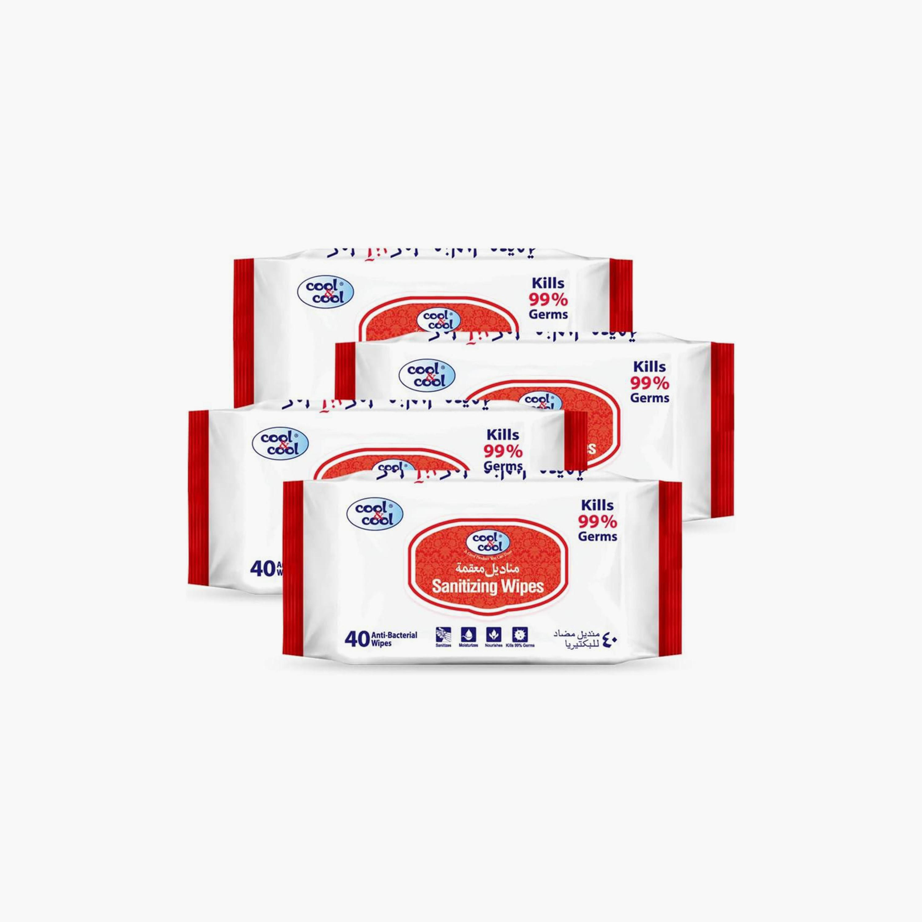 عبوة مكونة من 4 مناديل مطهرة من كول آند كول-baby-bathandcare-wipes-image-1