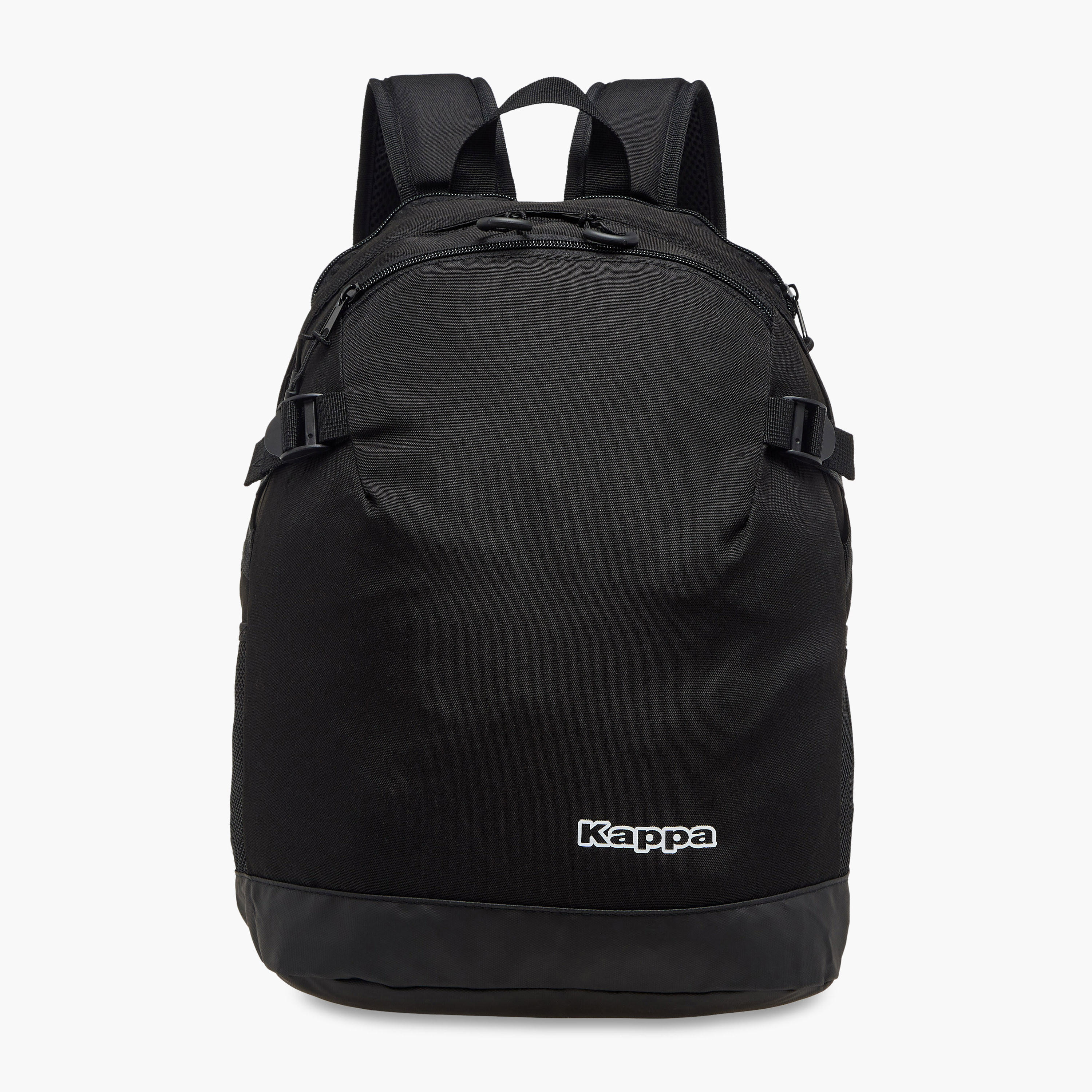 Buy Kappa Logo Print Backpack with Adjustable Straps and Zip