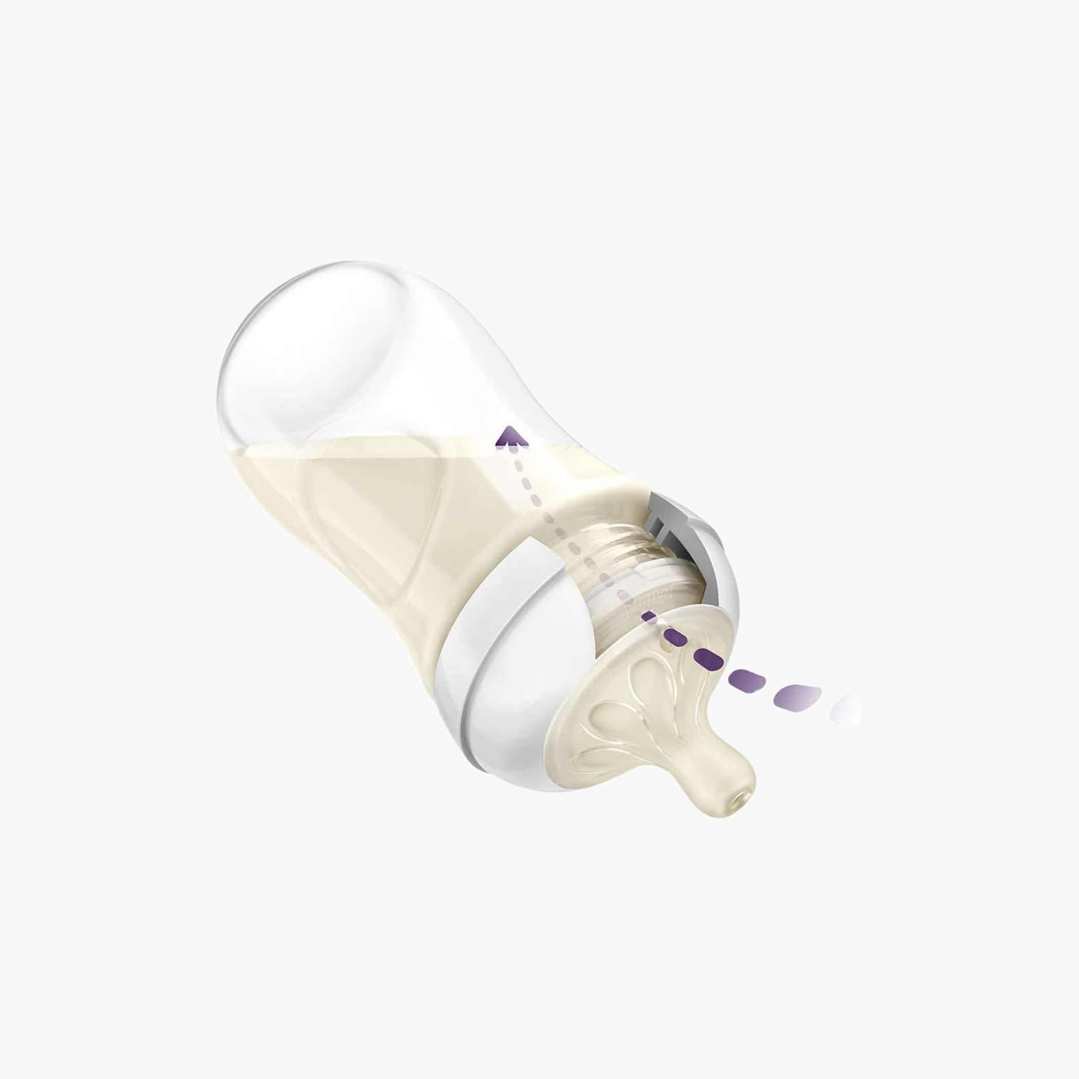 Philips Avent Natural Feeding Bottle - 260 ml (0-12 months)-baby-feeding-feedingbottles-bottlesandteats-image-3