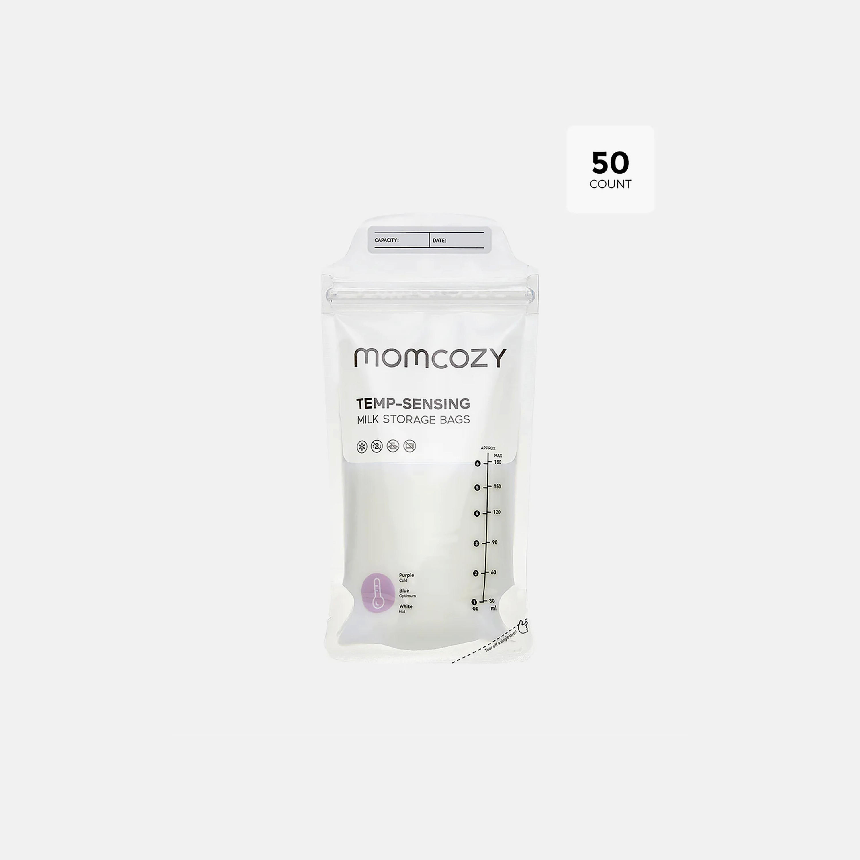 Shop Momcozy 50-Piece Temp-Sensing Breastmilk Storage Bags Online