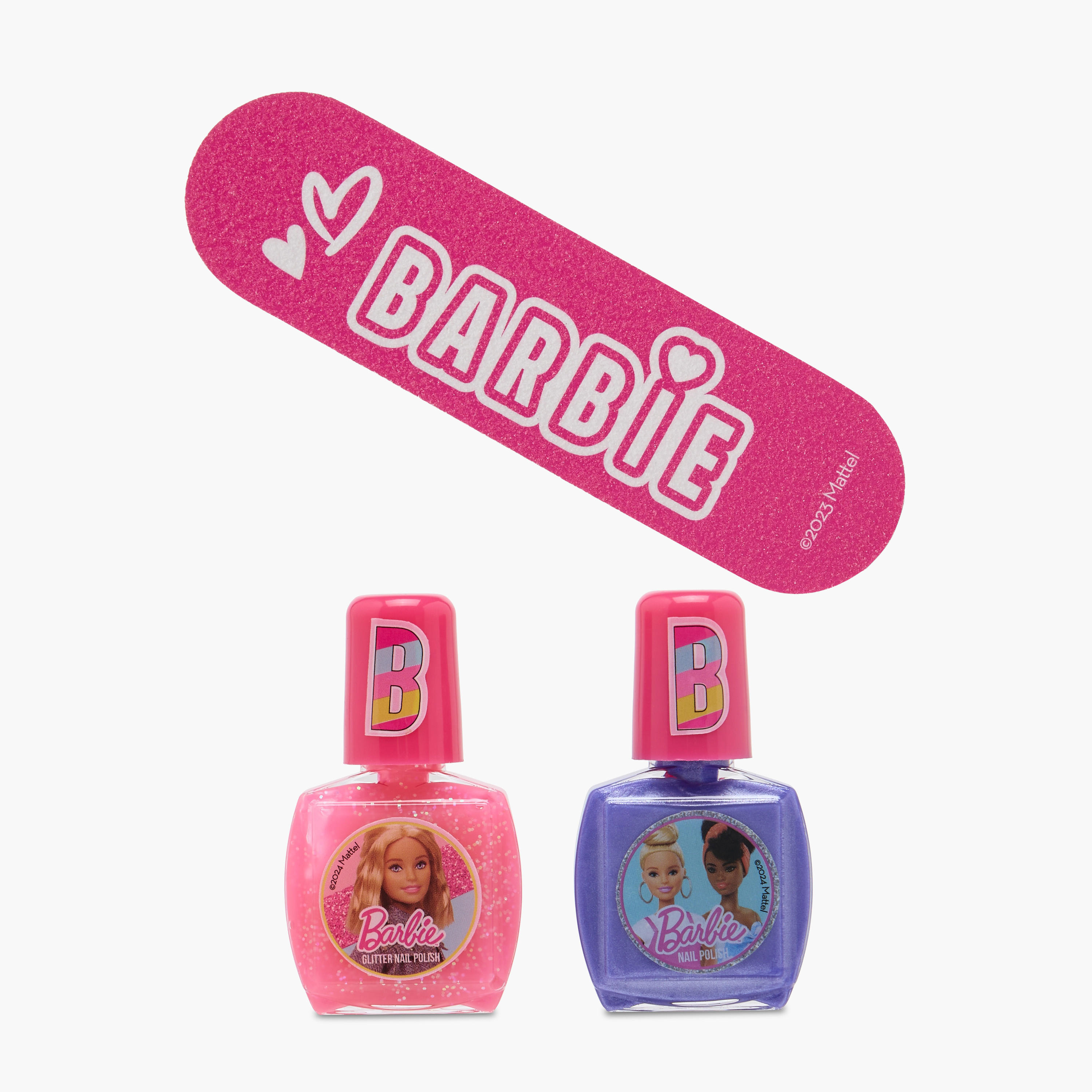 مجموعة طلاء الأظافر ومبرد الأظافر 3 قطع من باربي-toys-roleplay-makeupandcosmeticsets-image-1