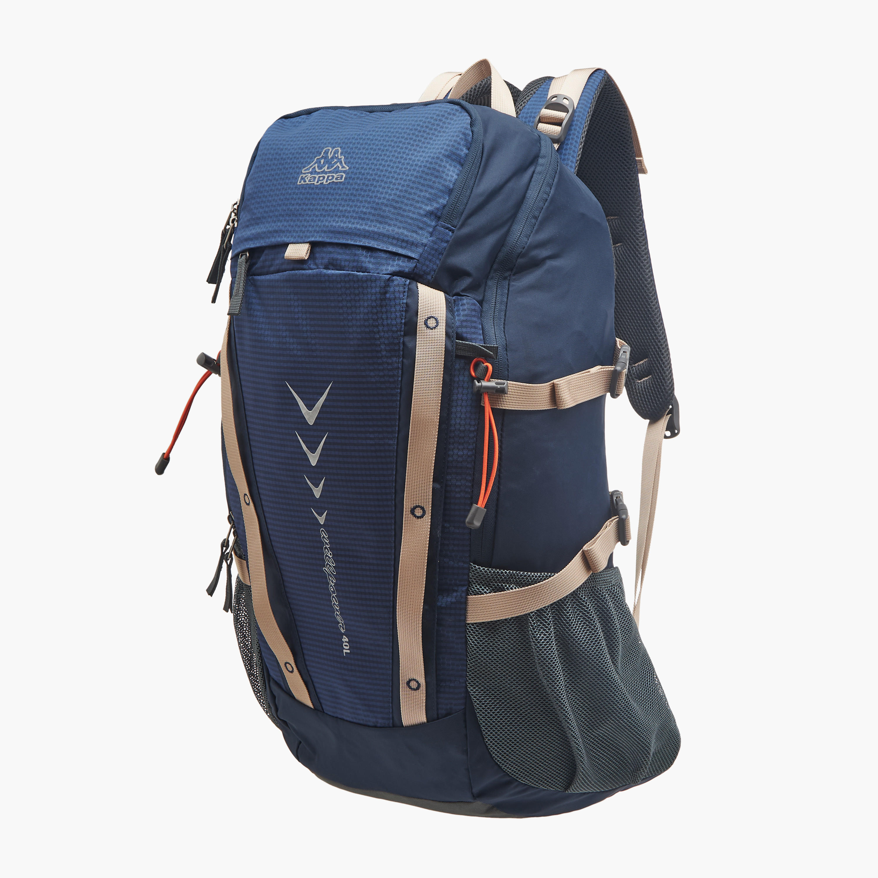 شنطة ظهر بطبعات شعار وسحاب إغلاق وحزام قابل للتعديل من كابا - 34×54×16 سم-men-bags-image-2