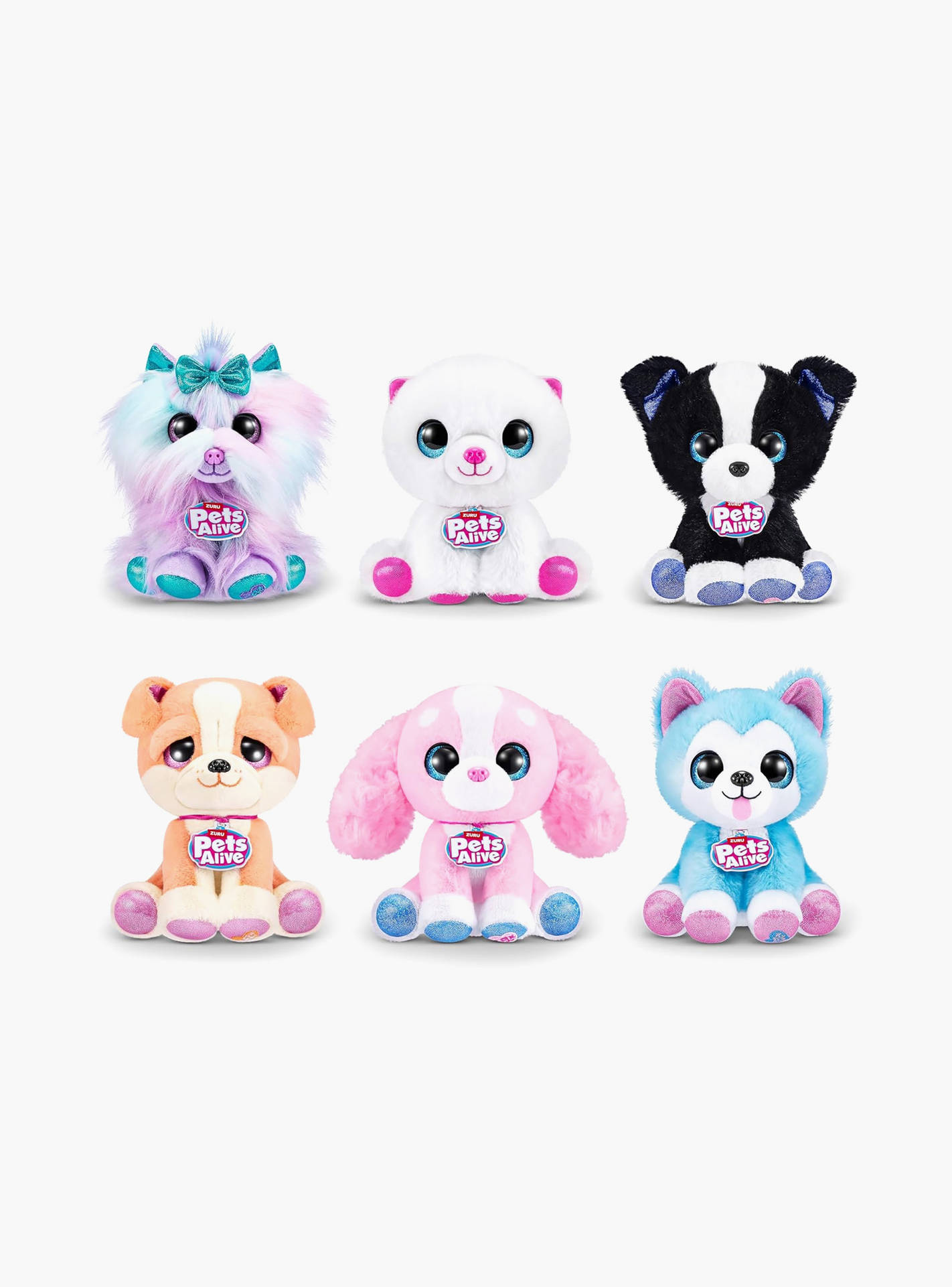 Zuru 12-Piece Plush Pets Alive Puppy Rescue Interactive Surprice Series 3 - Assorted Colours-toys-plushsofttoys-cartooncharacters-image-3