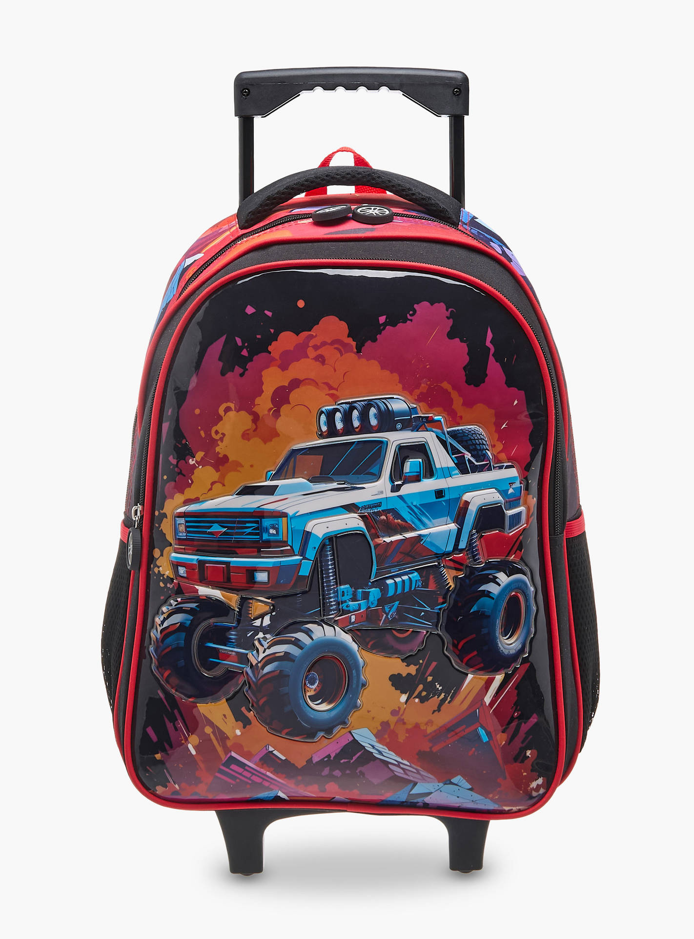 Juniors Vehicles 3-Piece School Trolley Bag Set for Boys 5-8 Years with Lunch Bag and Pencil Pouch -school-bagsandbackpacks-trolleybags-image-4