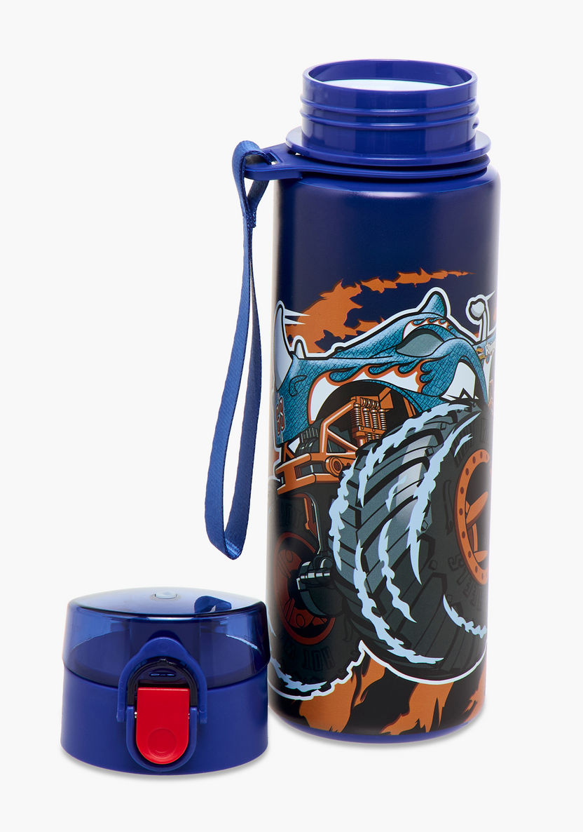 طقم شنطة ظهر ترولي 5 قطع بطبعات شاحنات وحش هوت ويلز - 16 بوصة-school-bagsandbackpacks-trolleybags-image-29