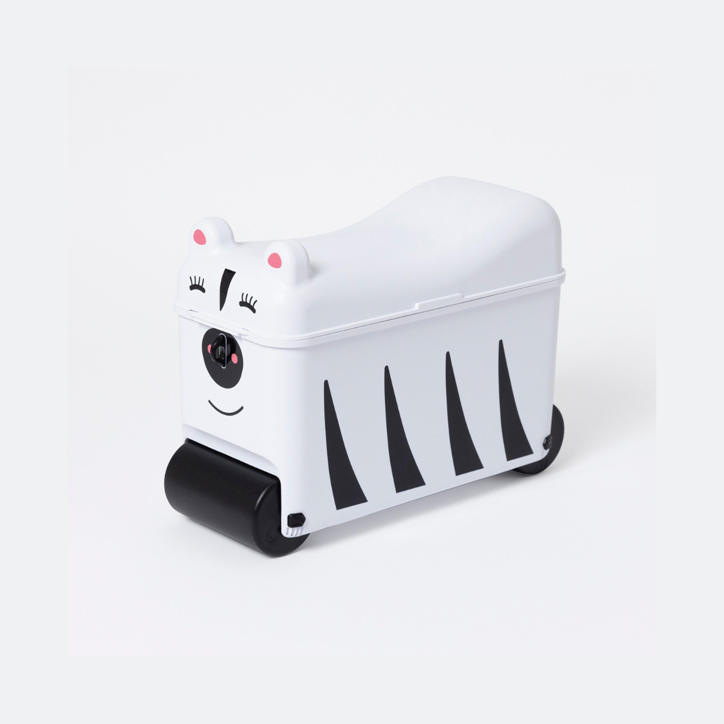 Buy Little Rolla Top Loading Ride-On Suitcase - Zebra - White & Black ...