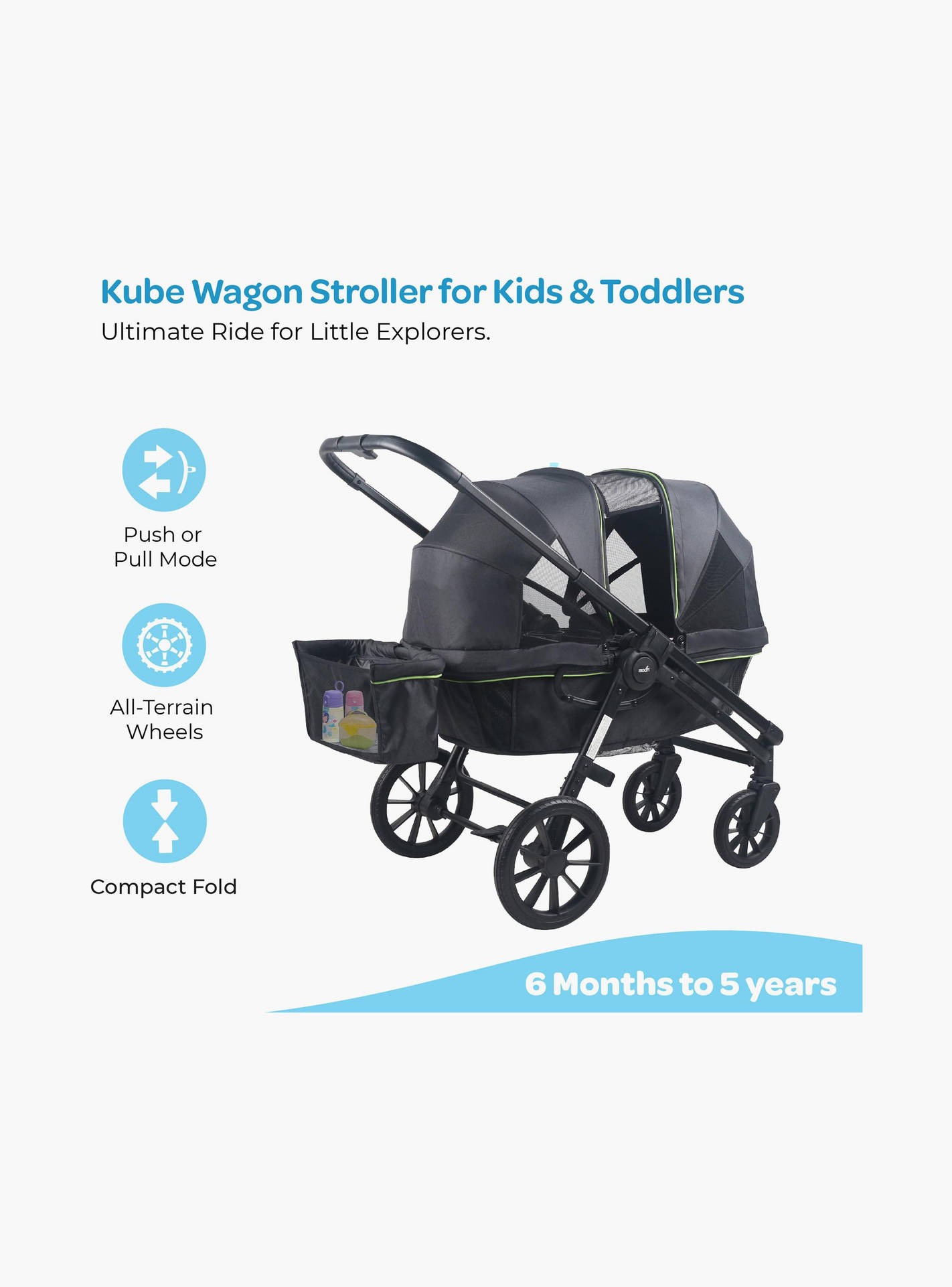 Moon Kube Convertible Wagon Stroller with All-Terrain Wheels - 6 months - 5 years - 24 kg-baby-gear-strollersandprams-strollers-image-5