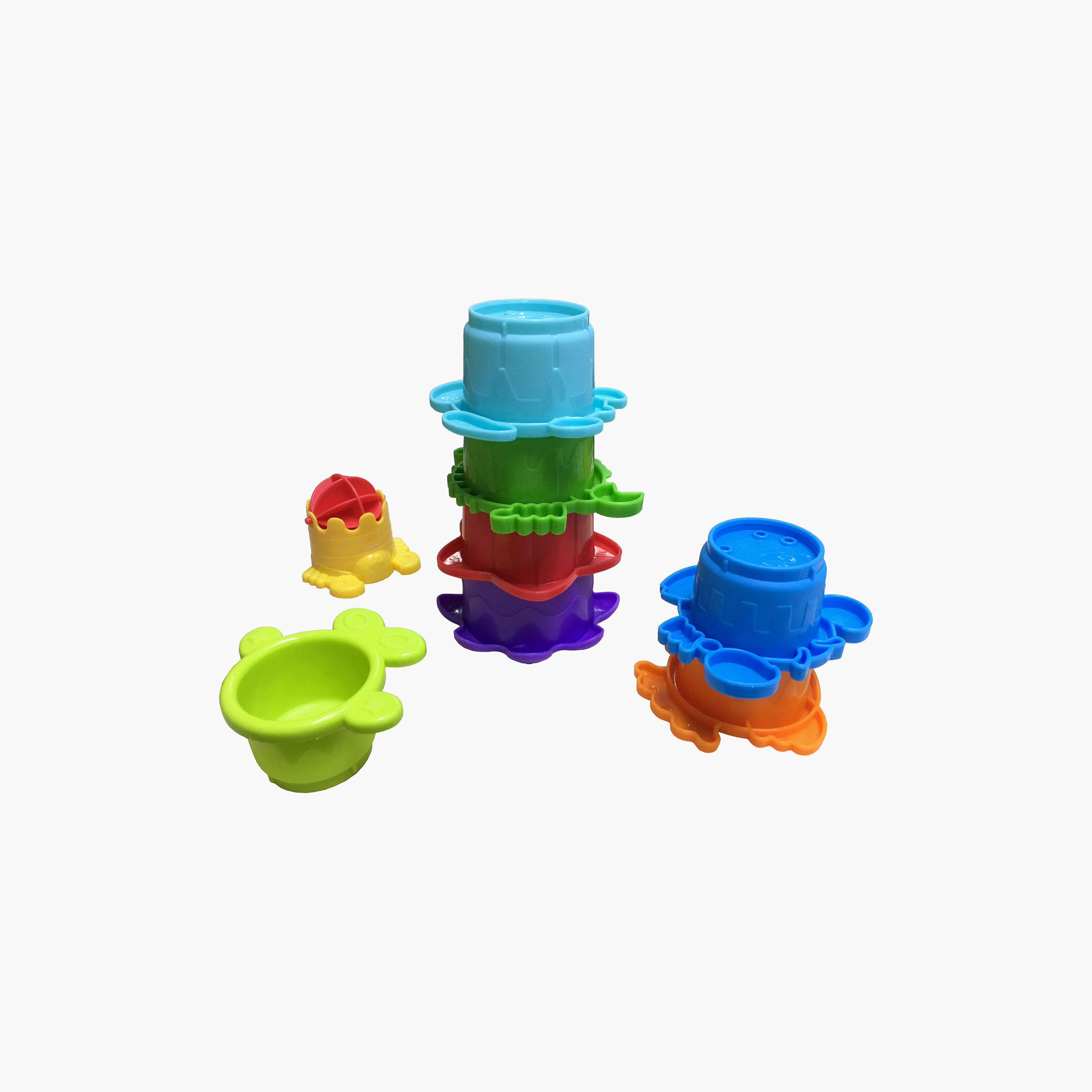 لعبة استحمام ستاك أو فان للتكديس مكونة من 8 قطع من إنفانتينو-toys-babyandtoddlertoys-bathtoys-image-4