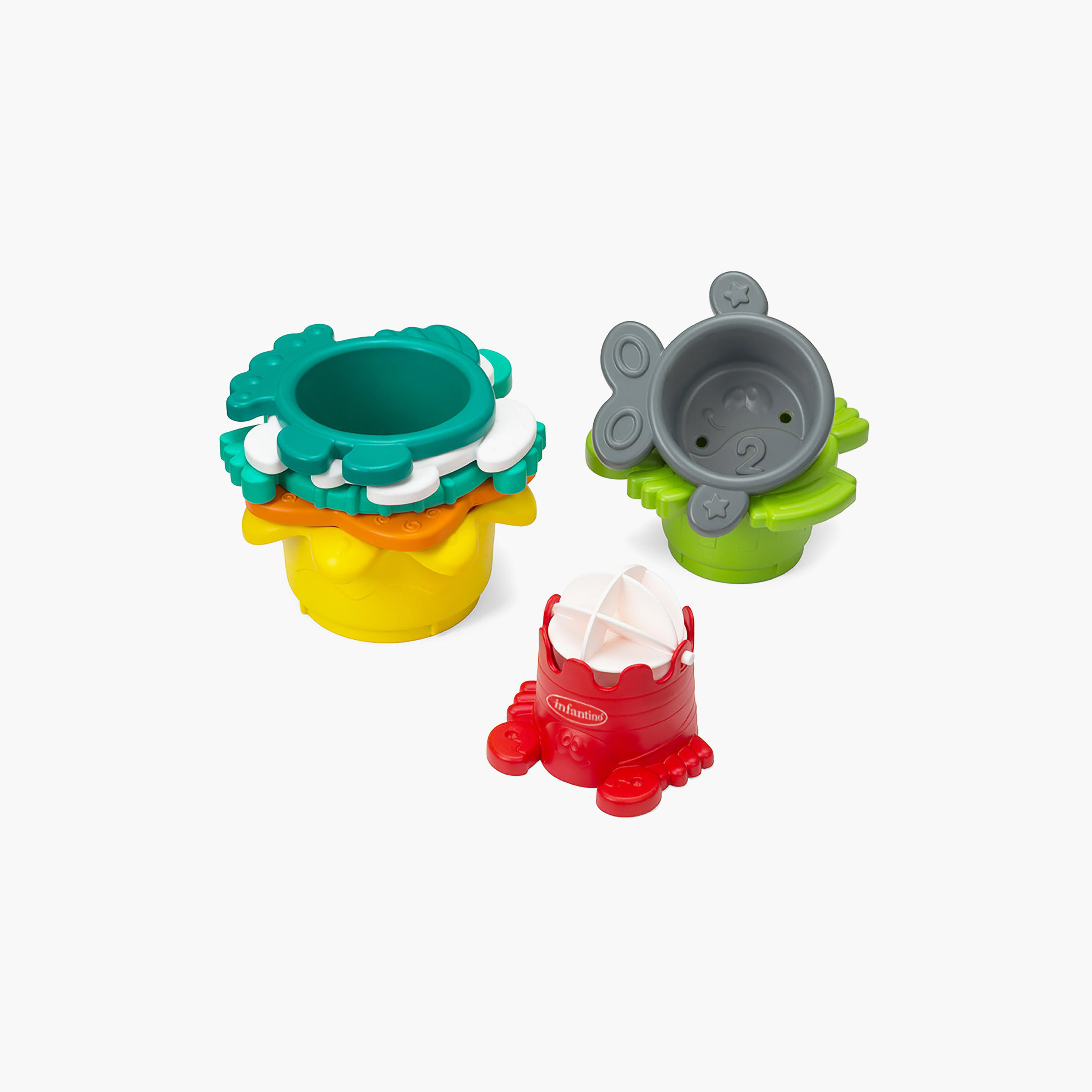 لعبة استحمام ستاك أو فان للتكديس مكونة من 8 قطع من إنفانتينو-toys-babyandtoddlertoys-bathtoys-image-5