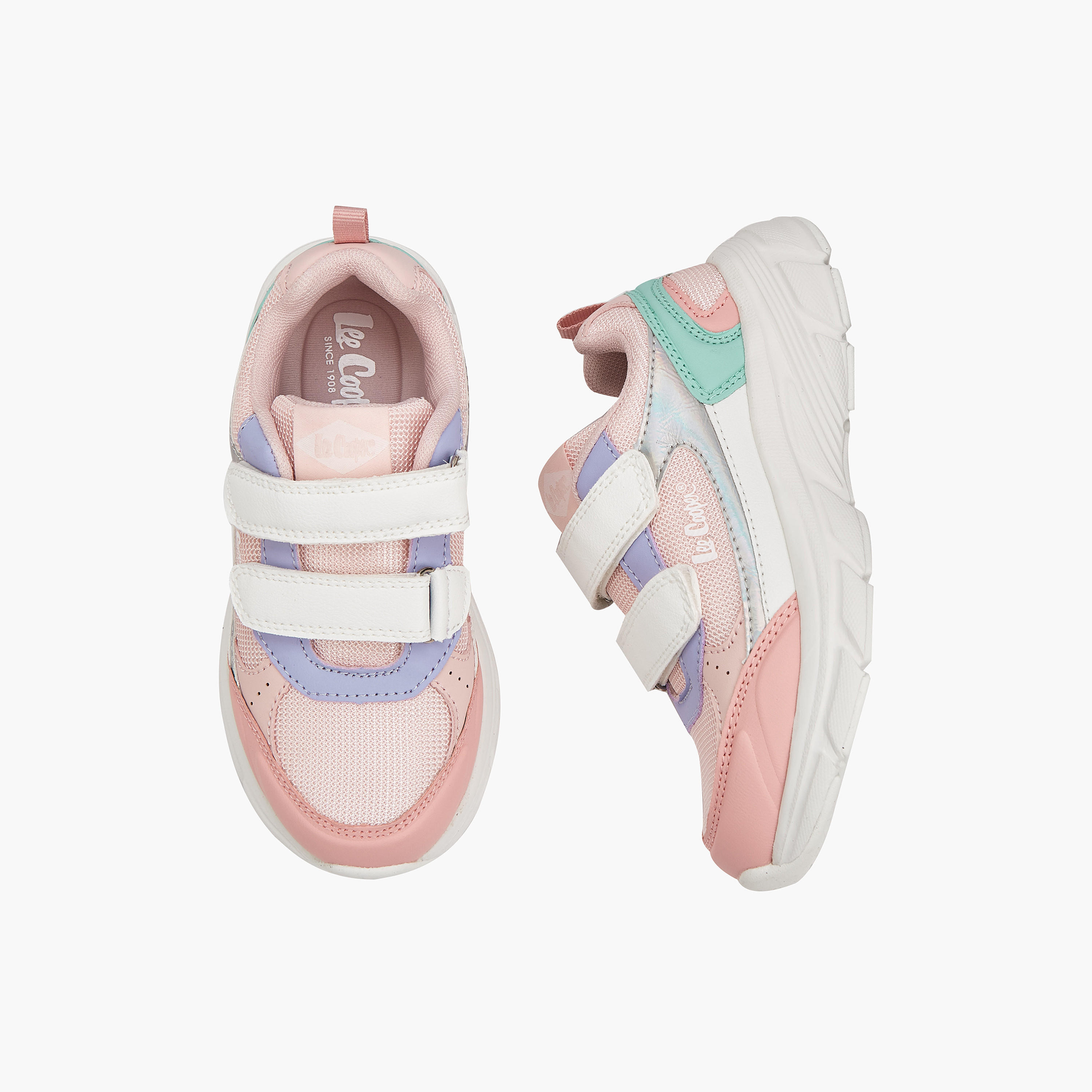 Buy Lee Cooper Girls Panelled Hook and Loop Sneakers Online | Babyshop UAE