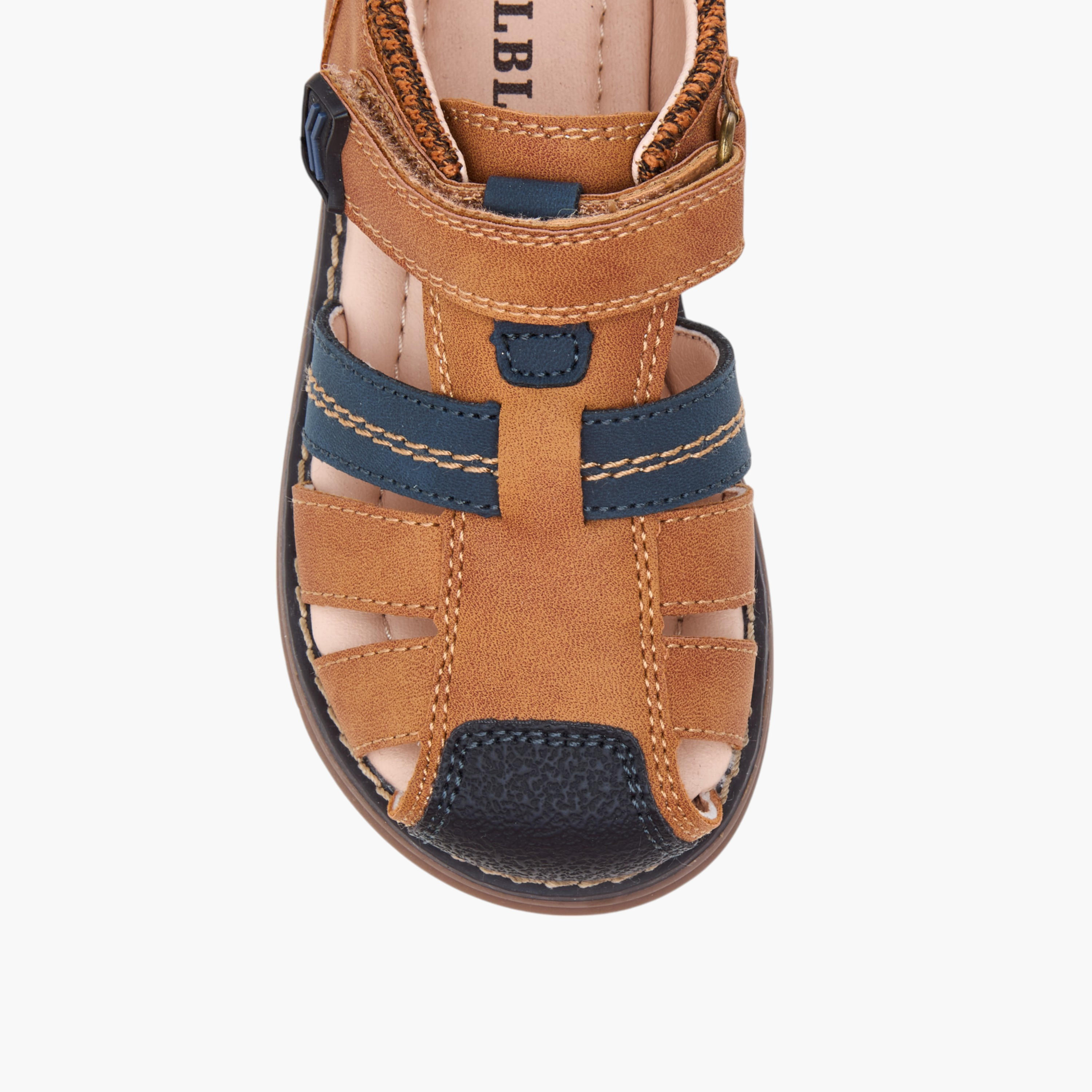 صندل بأحزمة وشريط إغلاق لاصق من إل بي إل من شو إكسبريس-boys-shoes-sandals-image-3