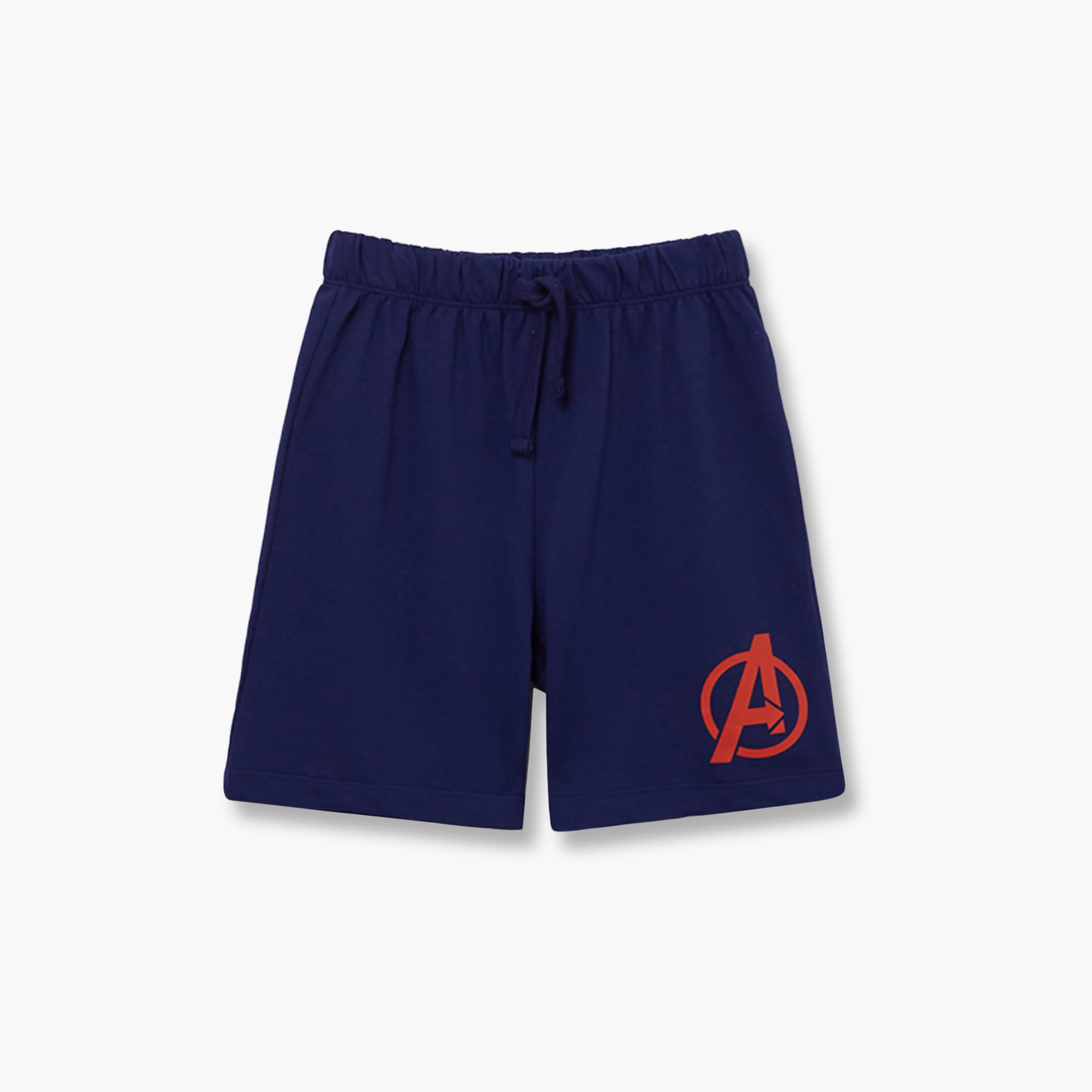 Marvel Printed Cotton T-Shirt & Shorts Set-boys-clothing-setsandcoords-image-4