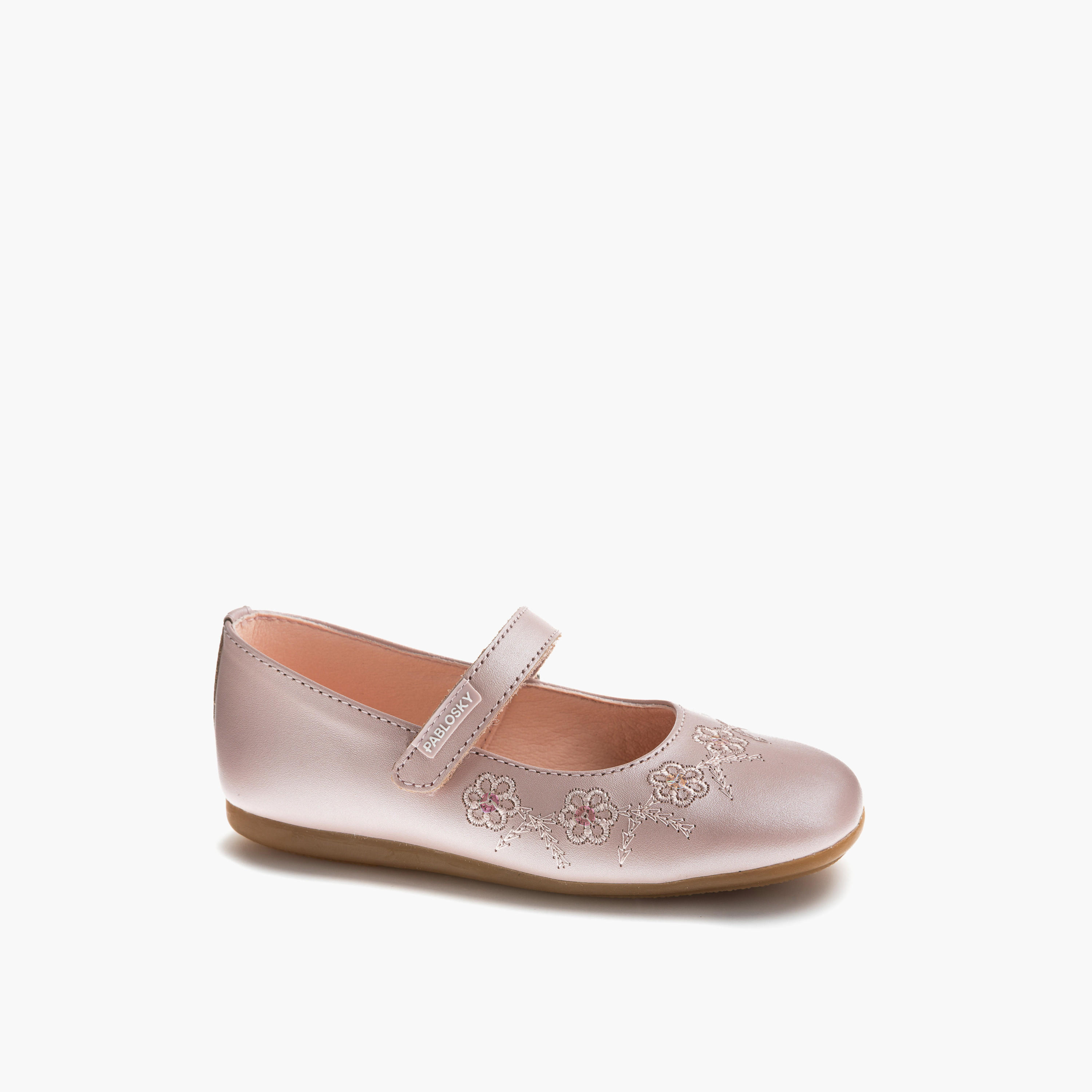 Pablosky Girls Leather Hook & Loop Mary Jane Shoes-girls-shoes-maryjanes-image-1