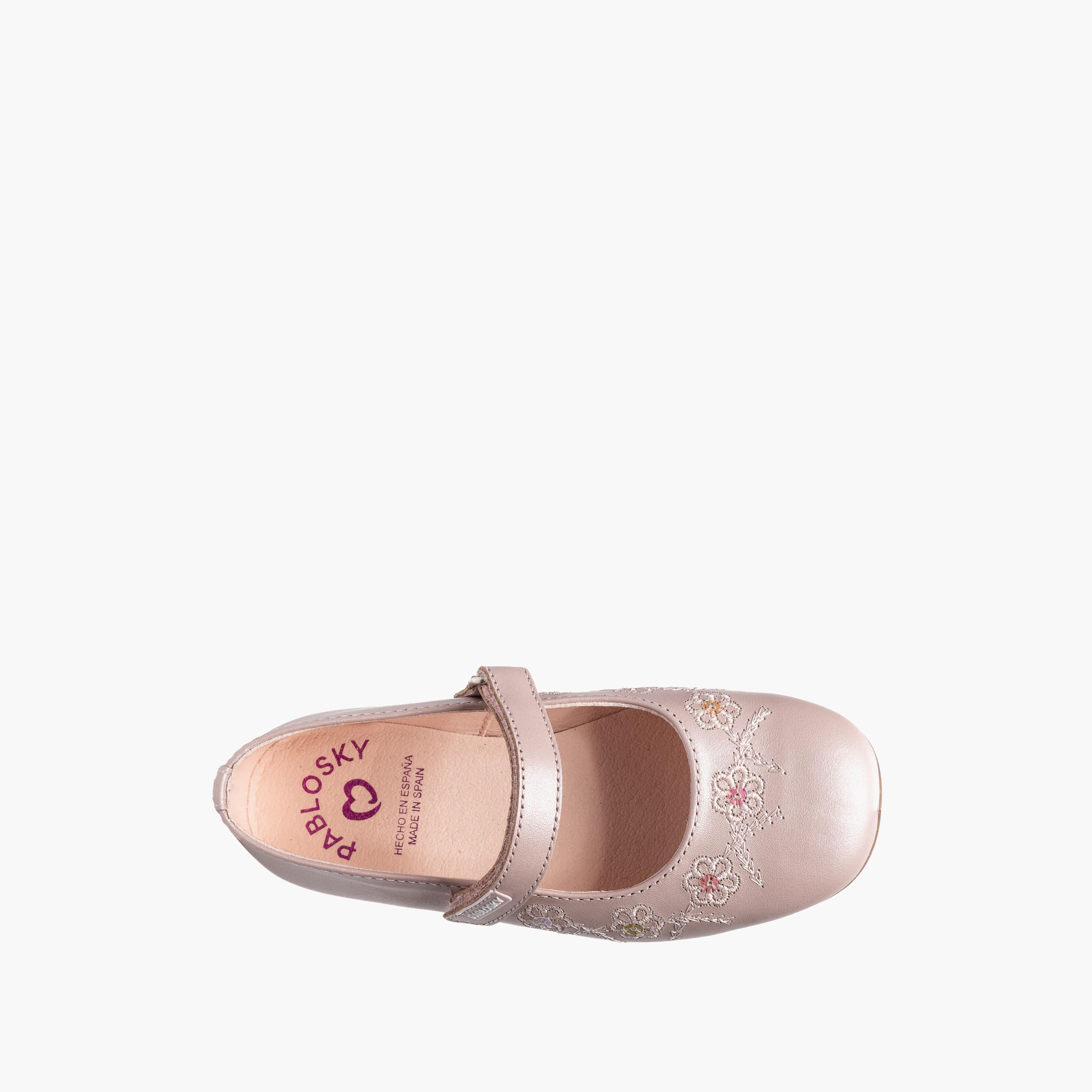 Pablosky Girls Leather Hook & Loop Mary Jane Shoes-girls-shoes-maryjanes-image-4