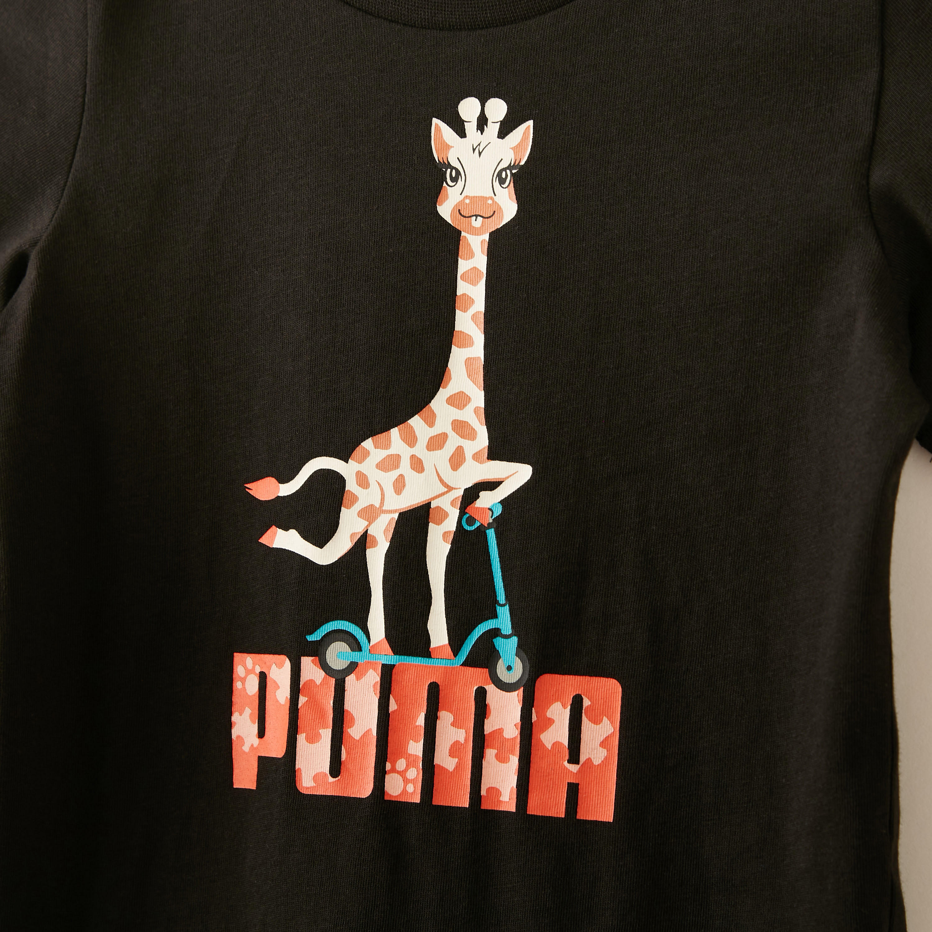 Buy PUMA Giraffe Embossed Print T-shirt with Short Sleeves Online |  Babyshop KSA