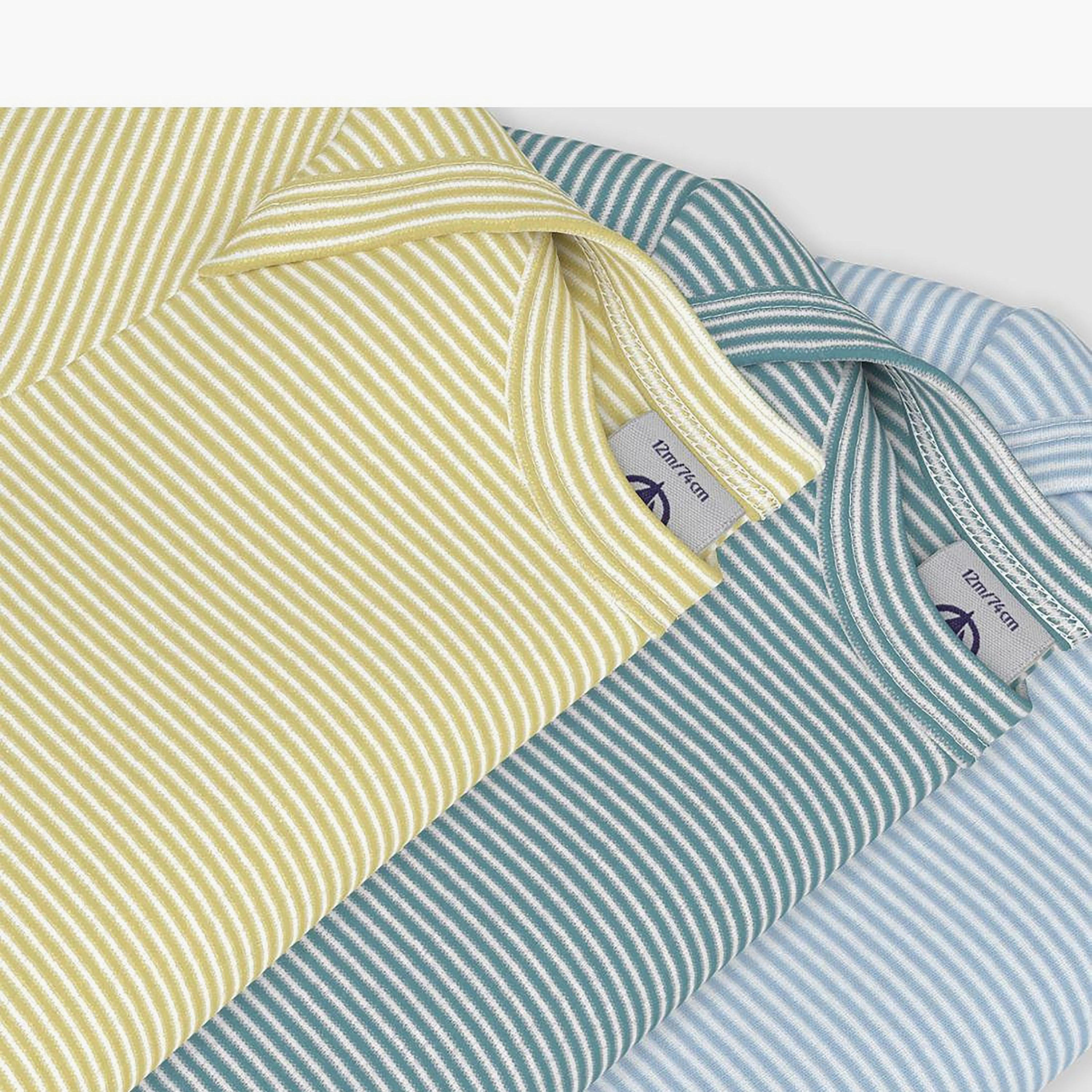 Petit Bateau 3-Piece Short Sleeves Striped Bodysuit Set-baby-boys-clothing-bodysuits-image-5