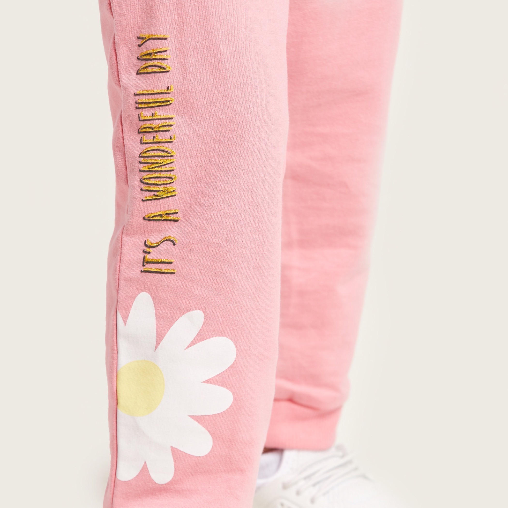 Juniors Floral Print Jog Pants with Pockets and Drawstring-baby-girls-clothing-bottoms-joggersandtrackpants-image-2