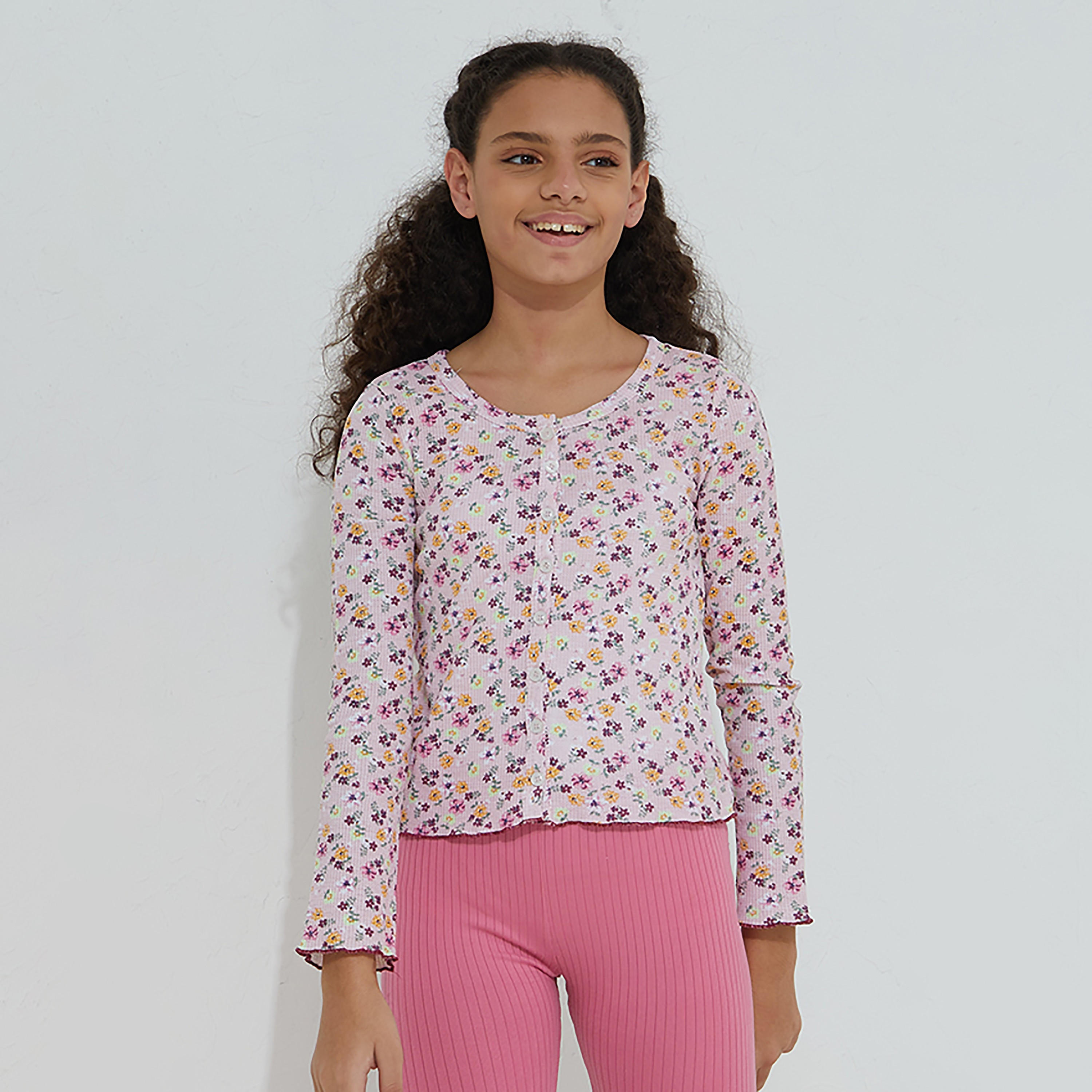 تيشيرت بأكمام طويلة من أيروبوستال-girls-clothing-tshirts-image-1