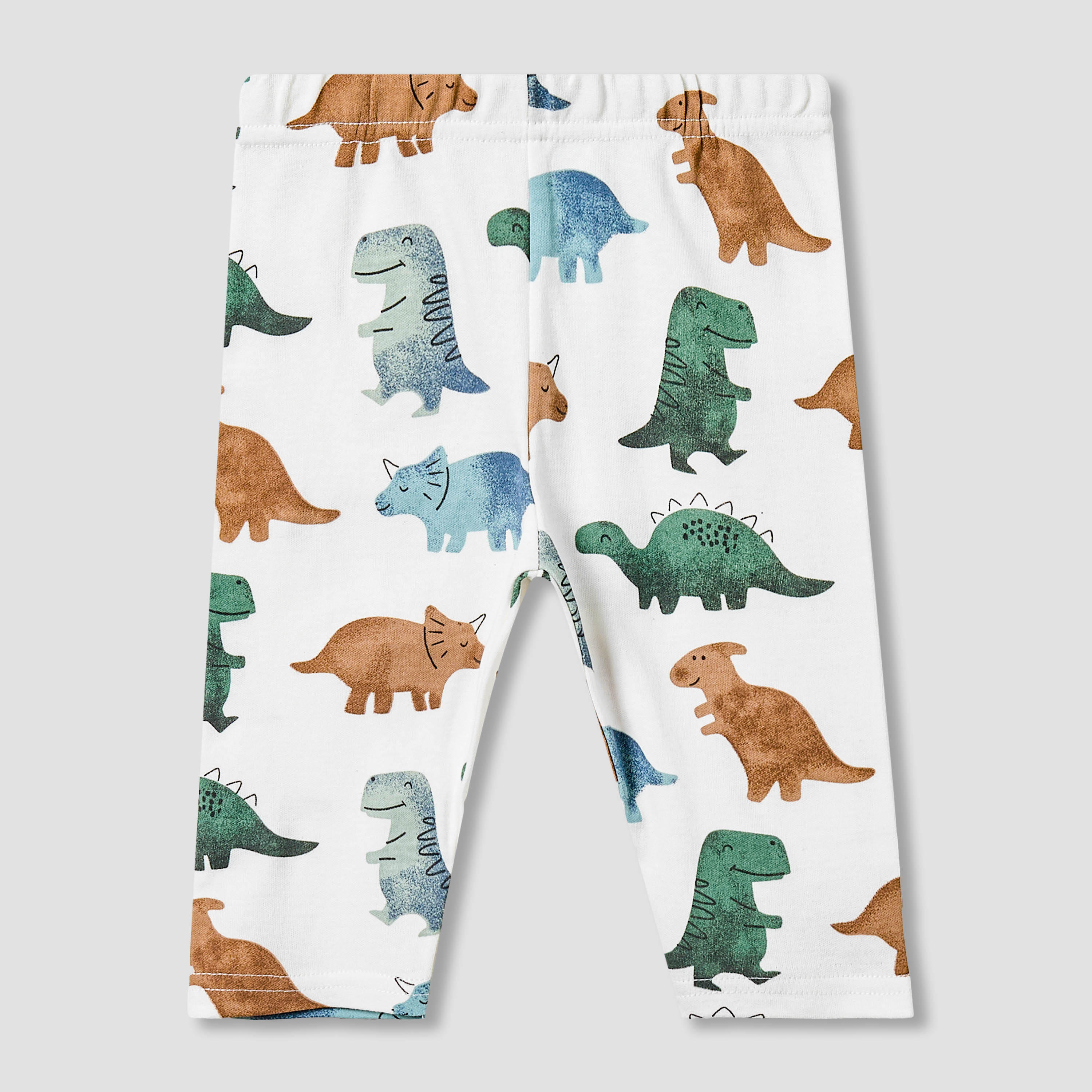 Juniors All-Over Dinosaur Print Long Sleeve T-shirt and Elasticated Pyjama Set-baby-boys-clothing-nightwear-pyjamasets-image-4