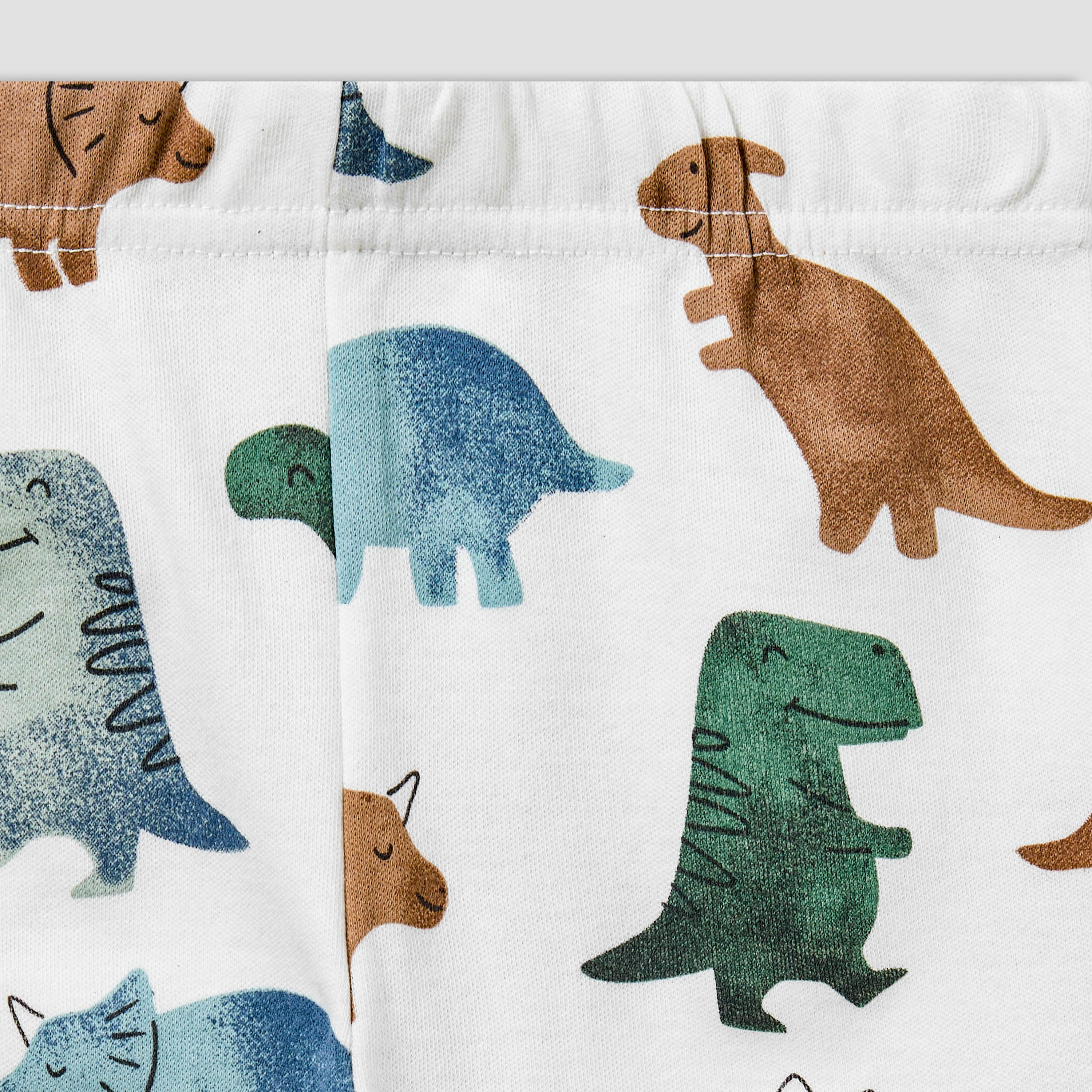 Juniors All-Over Dinosaur Print Long Sleeve T-shirt and Elasticated Pyjama Set-baby-boys-clothing-nightwear-pyjamasets-image-6