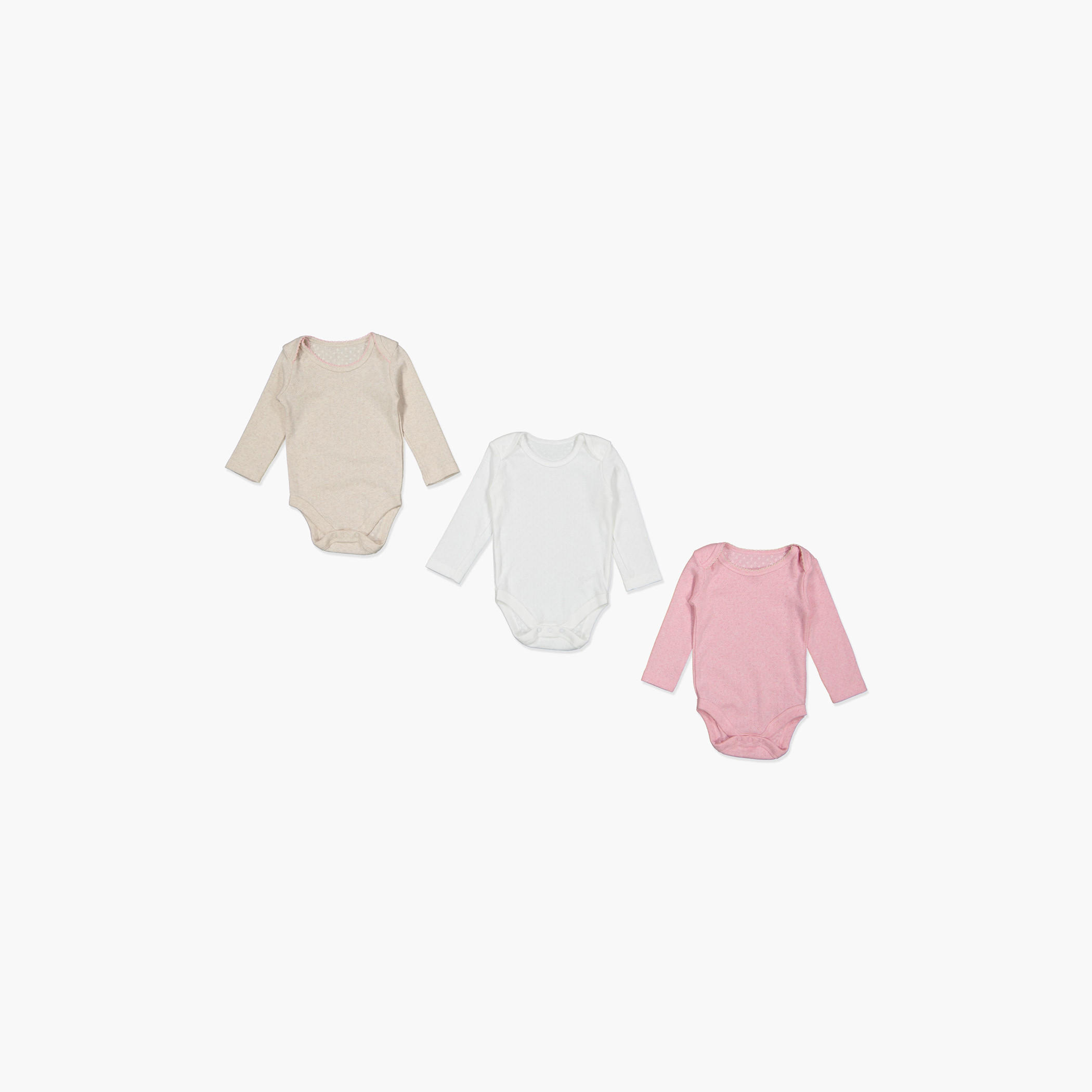Juniors Long Sleeves Bodysuit - Set of 3