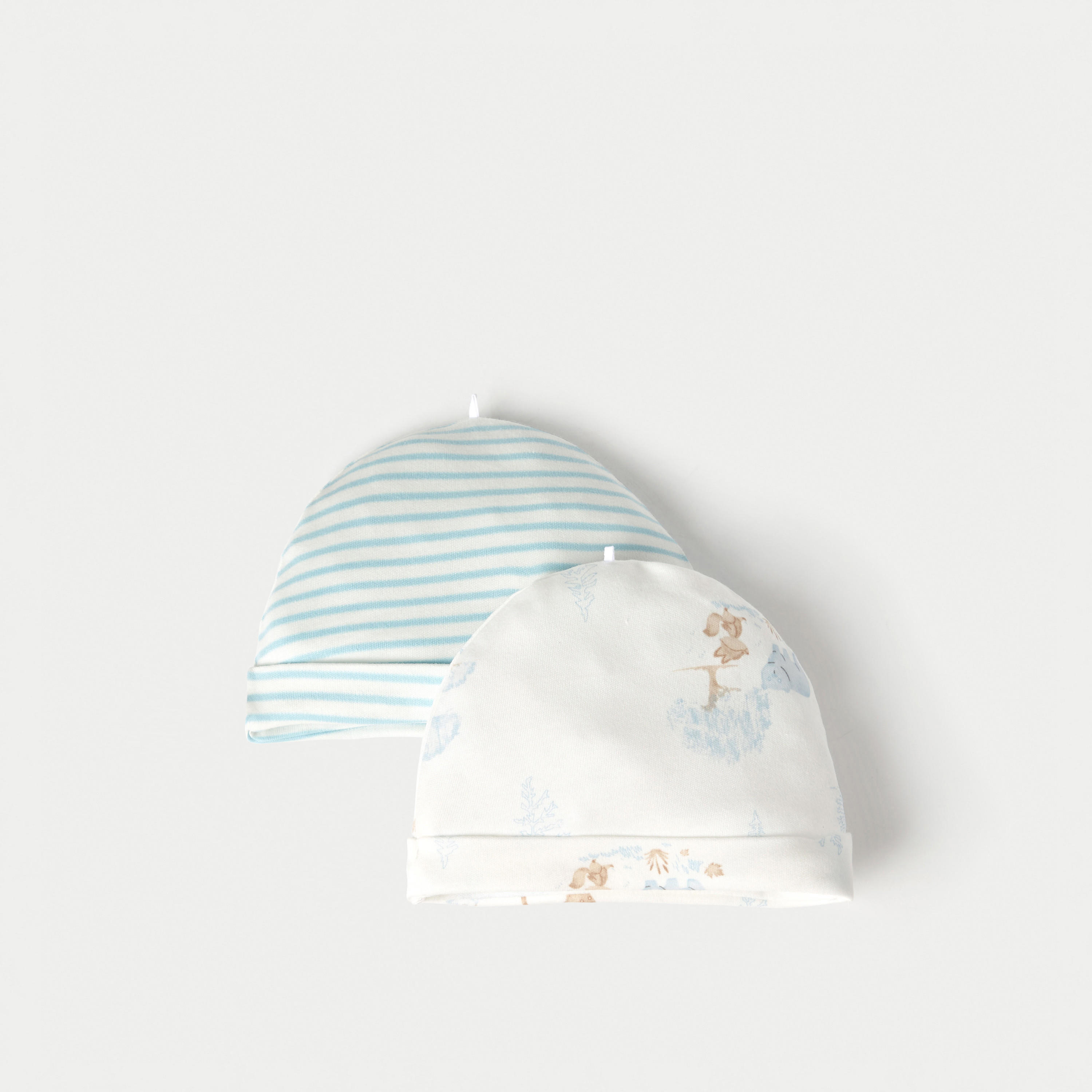 Juniors Printed Beanie Cap - Set of 2