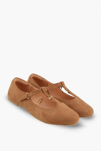 Little Missy Girls Metallic Accent Mary Jane Shoes-girls-shoes-ballerinas-image-1