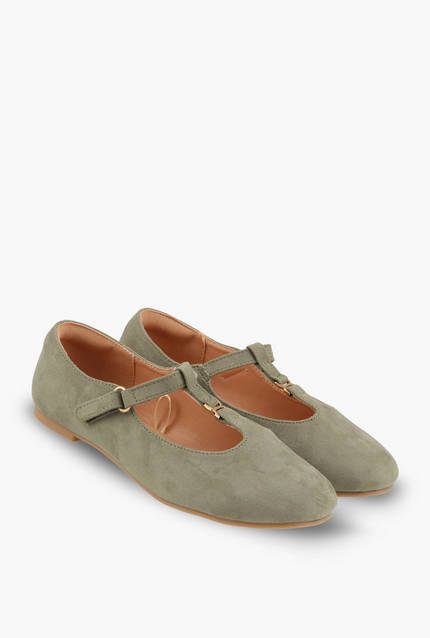 Little Missy Girls Metallic Accent Mary Jane Shoes-girls-shoes-ballerinas-image-1