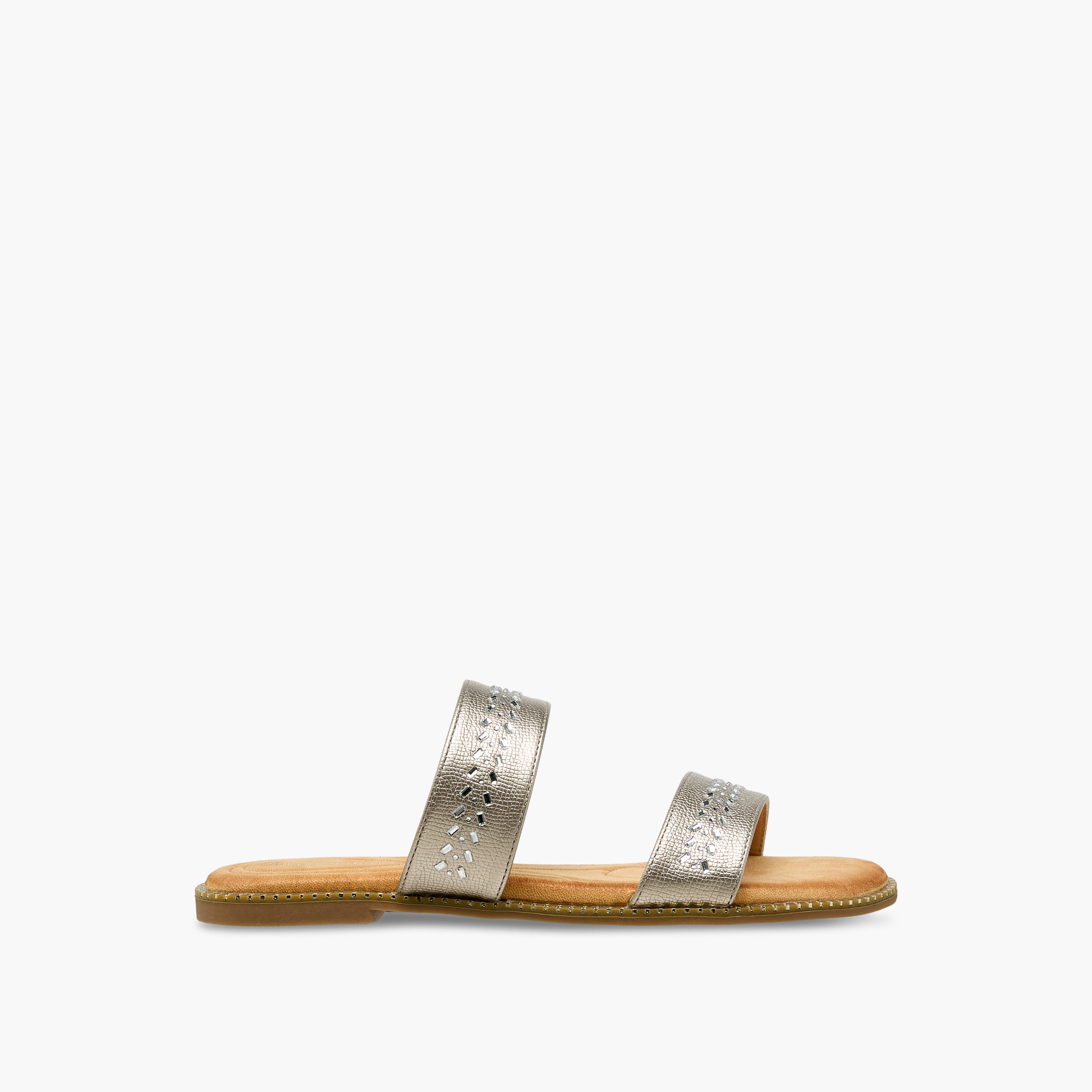 Le Confort Women Studded Slide Sandals-women-shoes-flats-sandals-image-2
